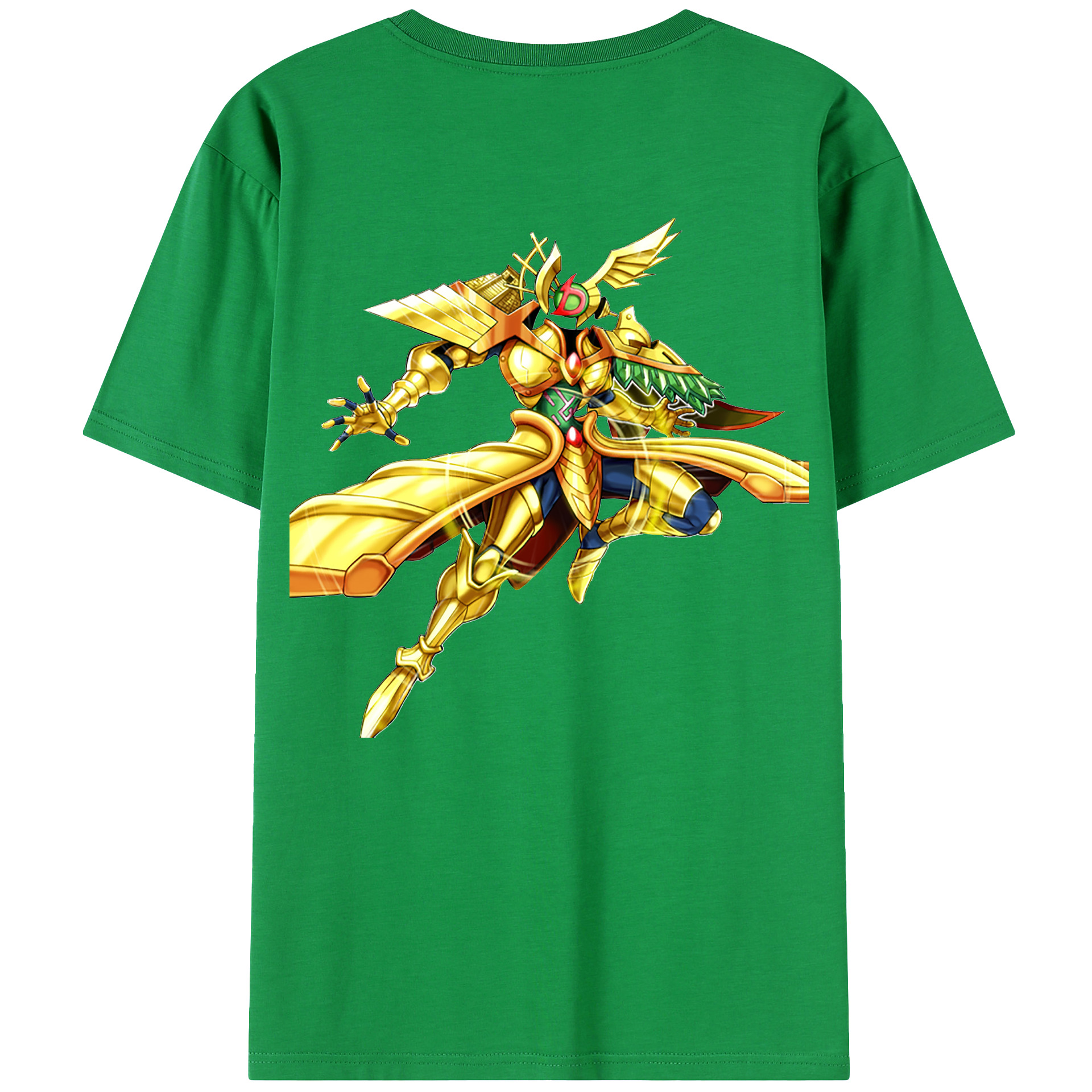 （画像用） 遊☆戯☆王 Yu-Gi-Oh! 綿100％ メンズ半袖Tシャツ（バックプリント） 通気性