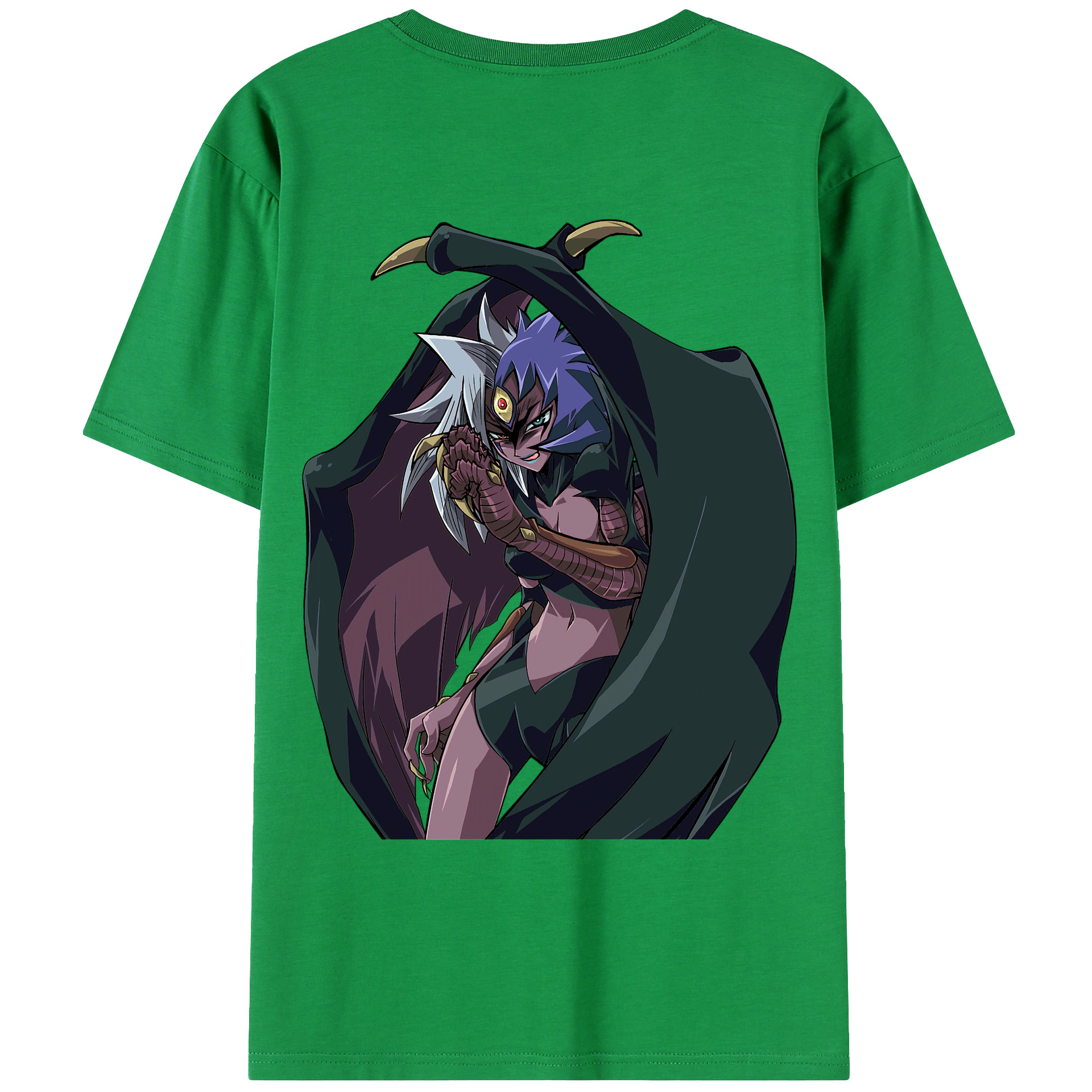 （画像用） 遊☆戯☆王 Yu-Gi-Oh! 綿100％ メンズ半袖Tシャツ（バックプリント） 通気性