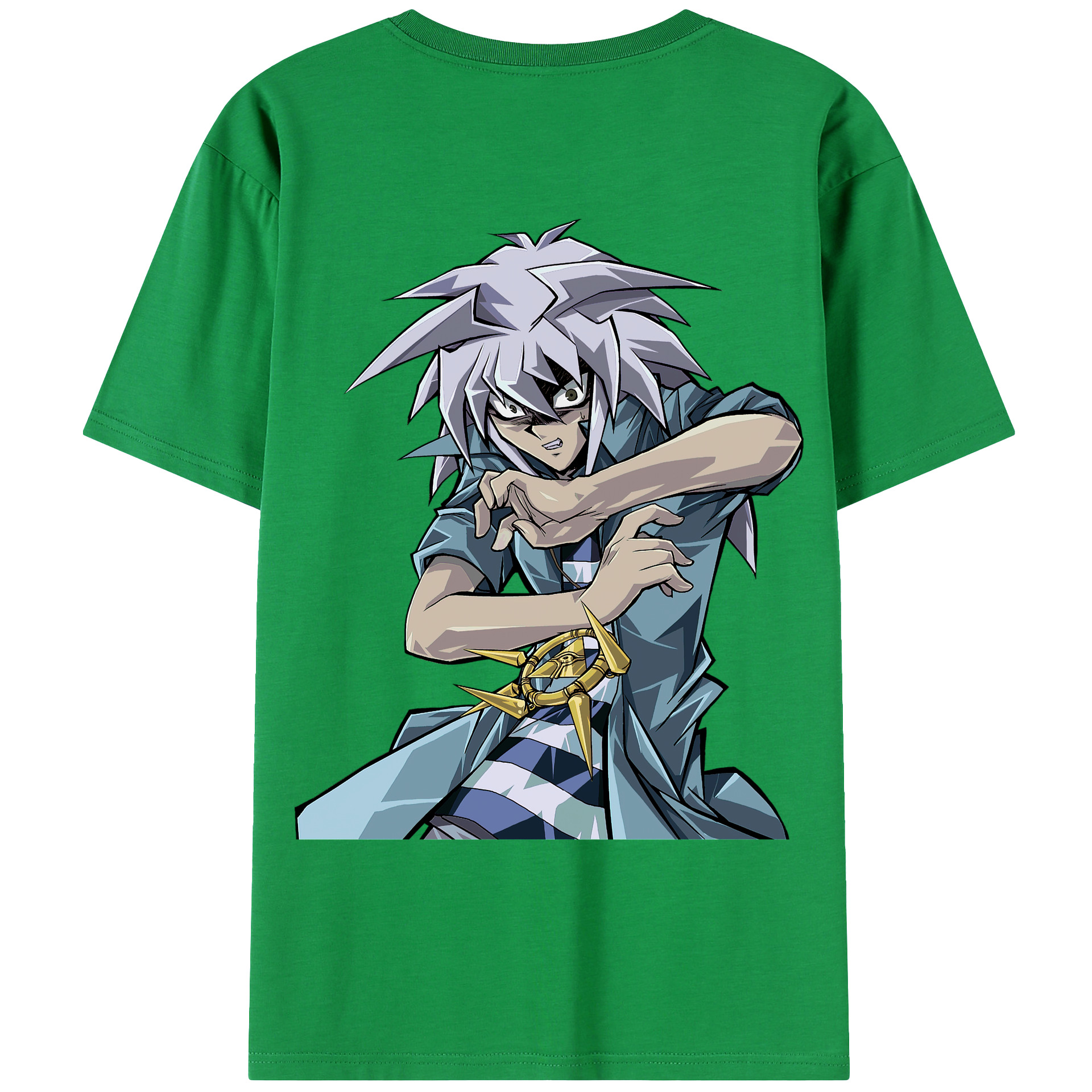 （画像用） 遊☆戯☆王 Yu-Gi-Oh! 綿100％ メンズ半袖Tシャツ（バックプリント） 通気性
