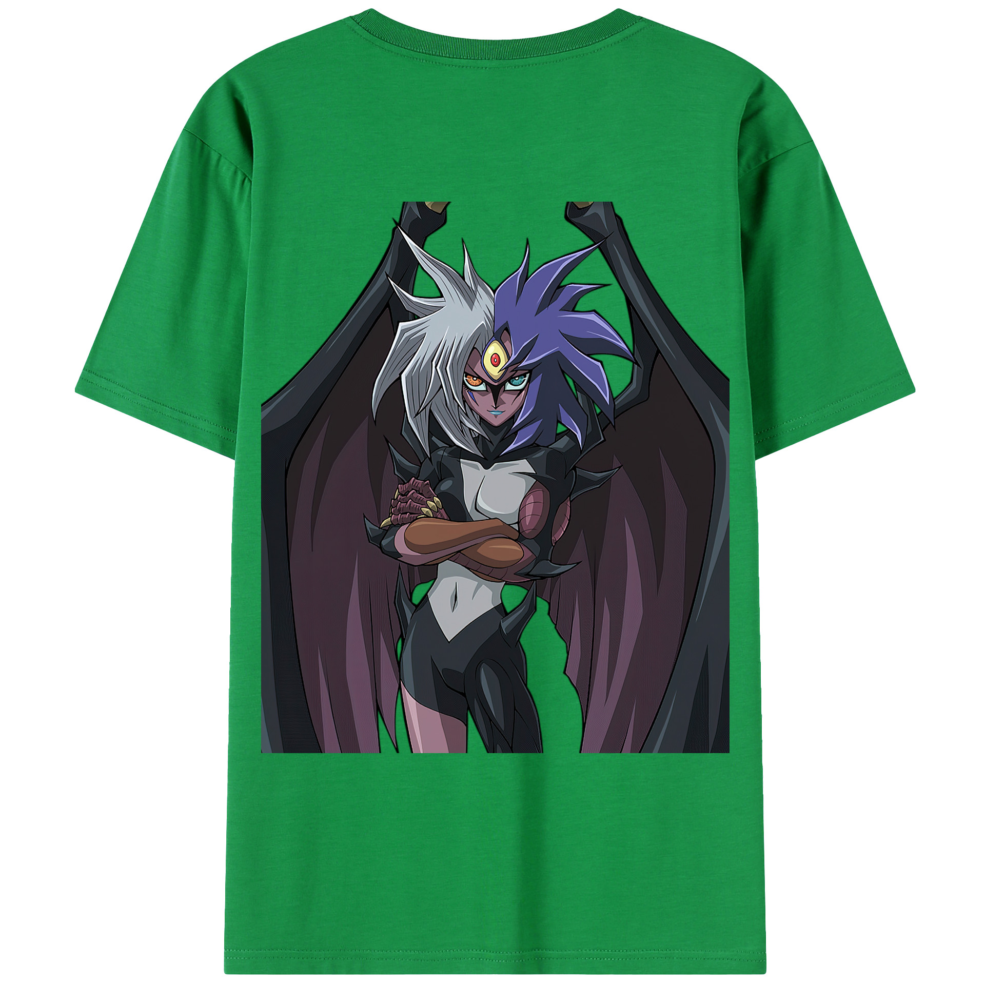 （画像用） 遊☆戯☆王 Yu-Gi-Oh! 綿100％ メンズ半袖Tシャツ（バックプリント） 通気性