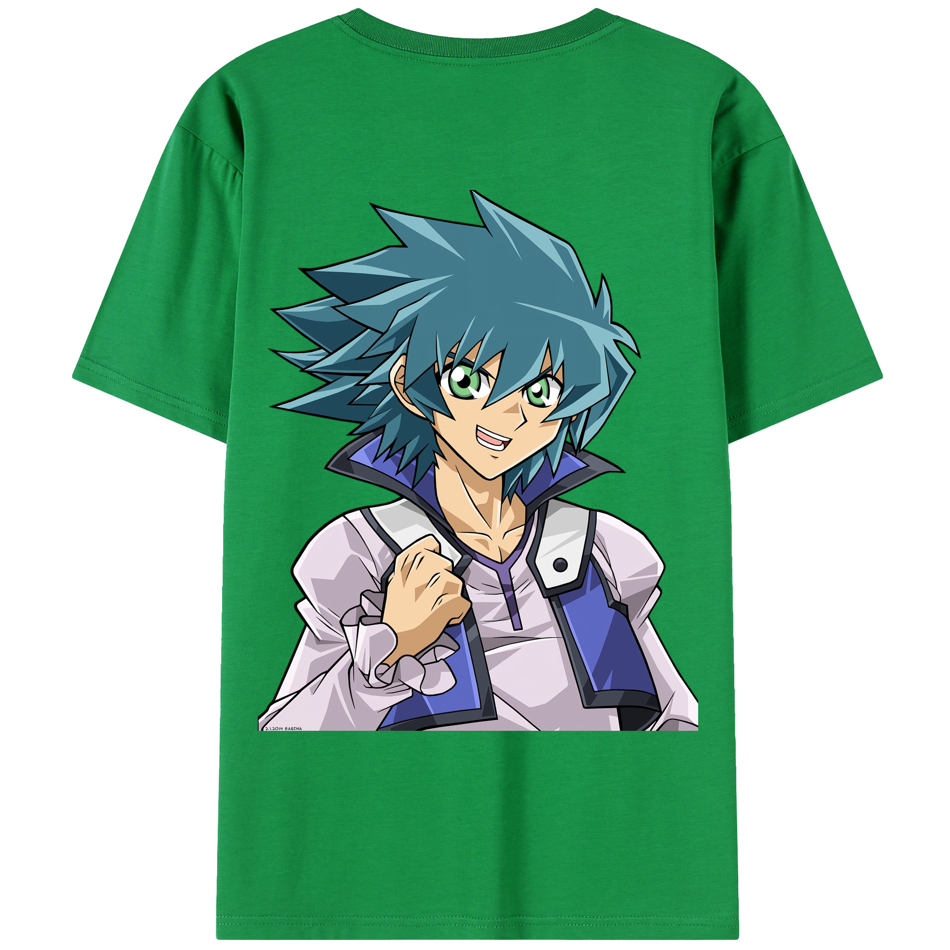 （画像用） 遊☆戯☆王 Yu-Gi-Oh! 綿100％ メンズ半袖Tシャツ（バックプリント） 通気性