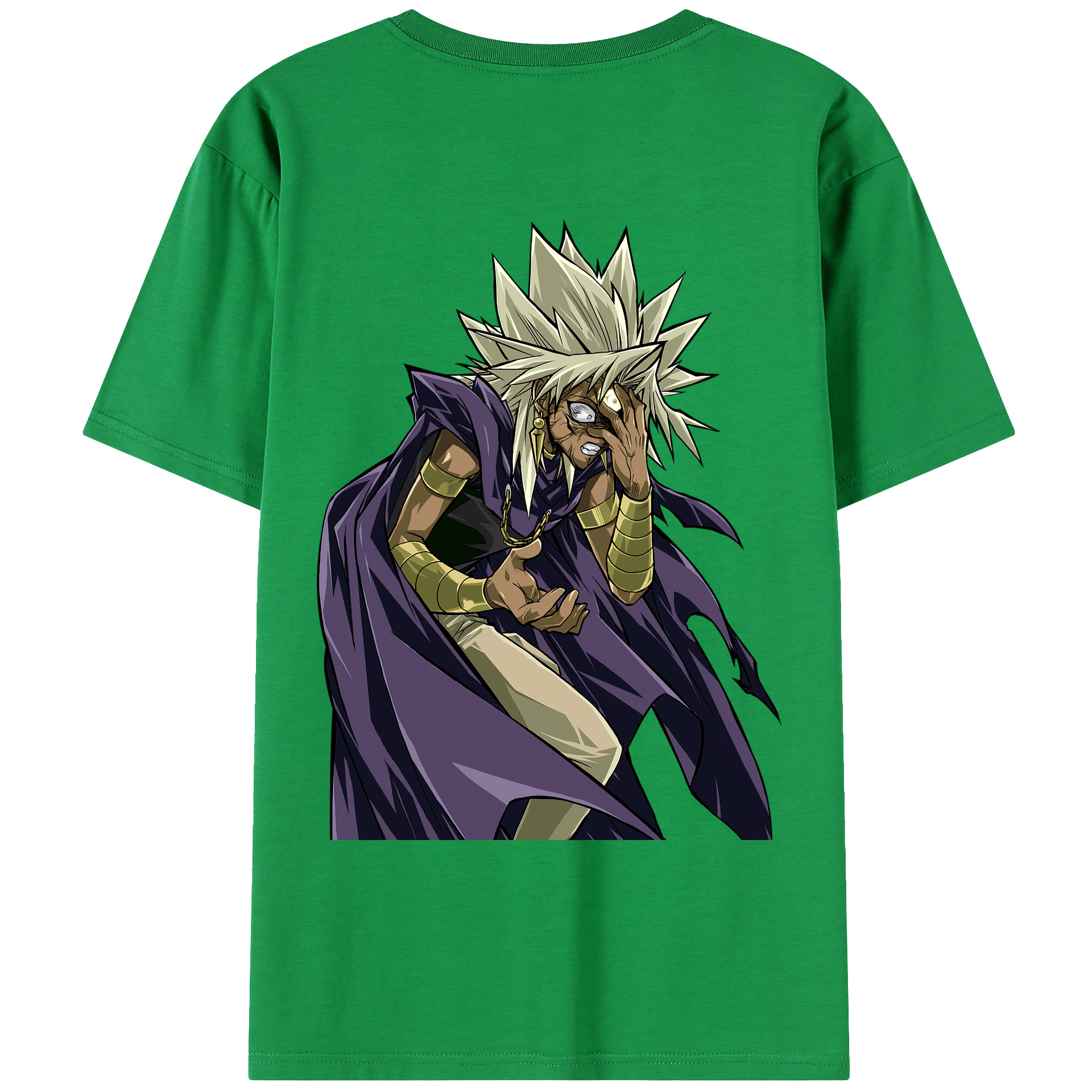 （画像用） 遊☆戯☆王 Yu-Gi-Oh! 綿100％ メンズ半袖Tシャツ（バックプリント） 通気性