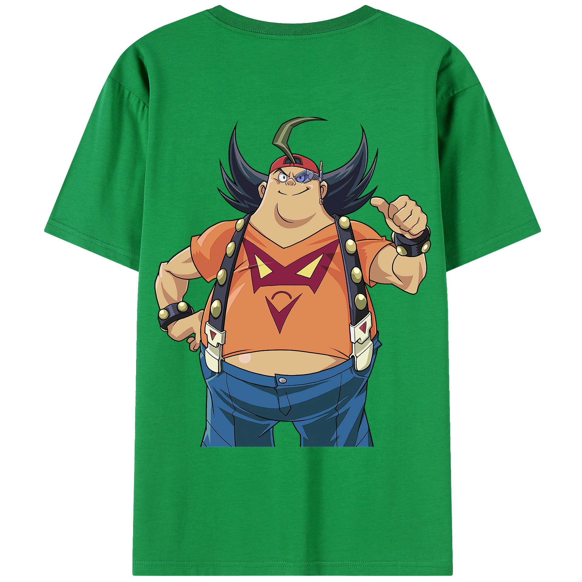 （画像用） 遊☆戯☆王 Yu-Gi-Oh! 綿100％ メンズ半袖Tシャツ（バックプリント） 通気性