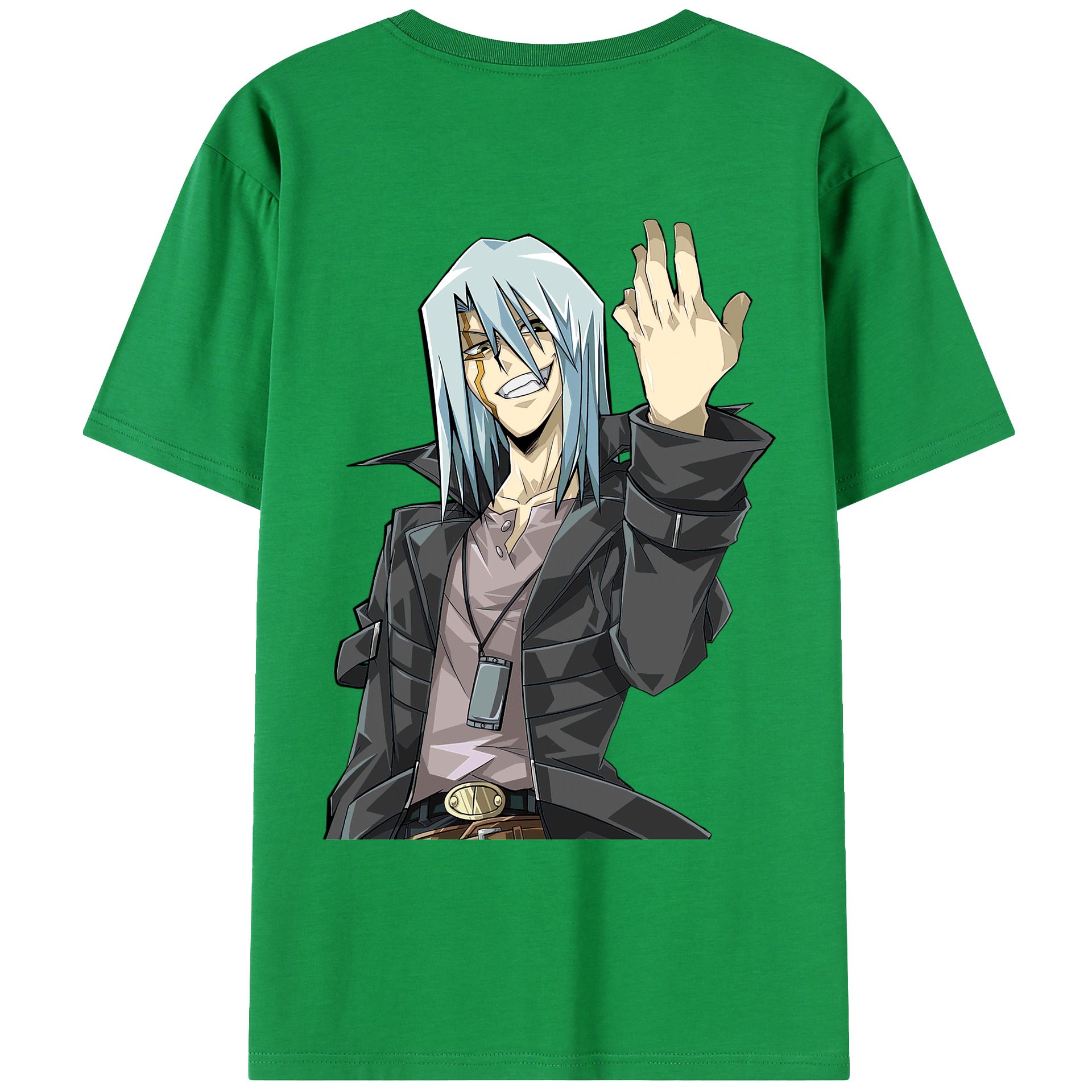 （画像用） 遊☆戯☆王 Yu-Gi-Oh! 綿100％ メンズ半袖Tシャツ（バックプリント） 通気性