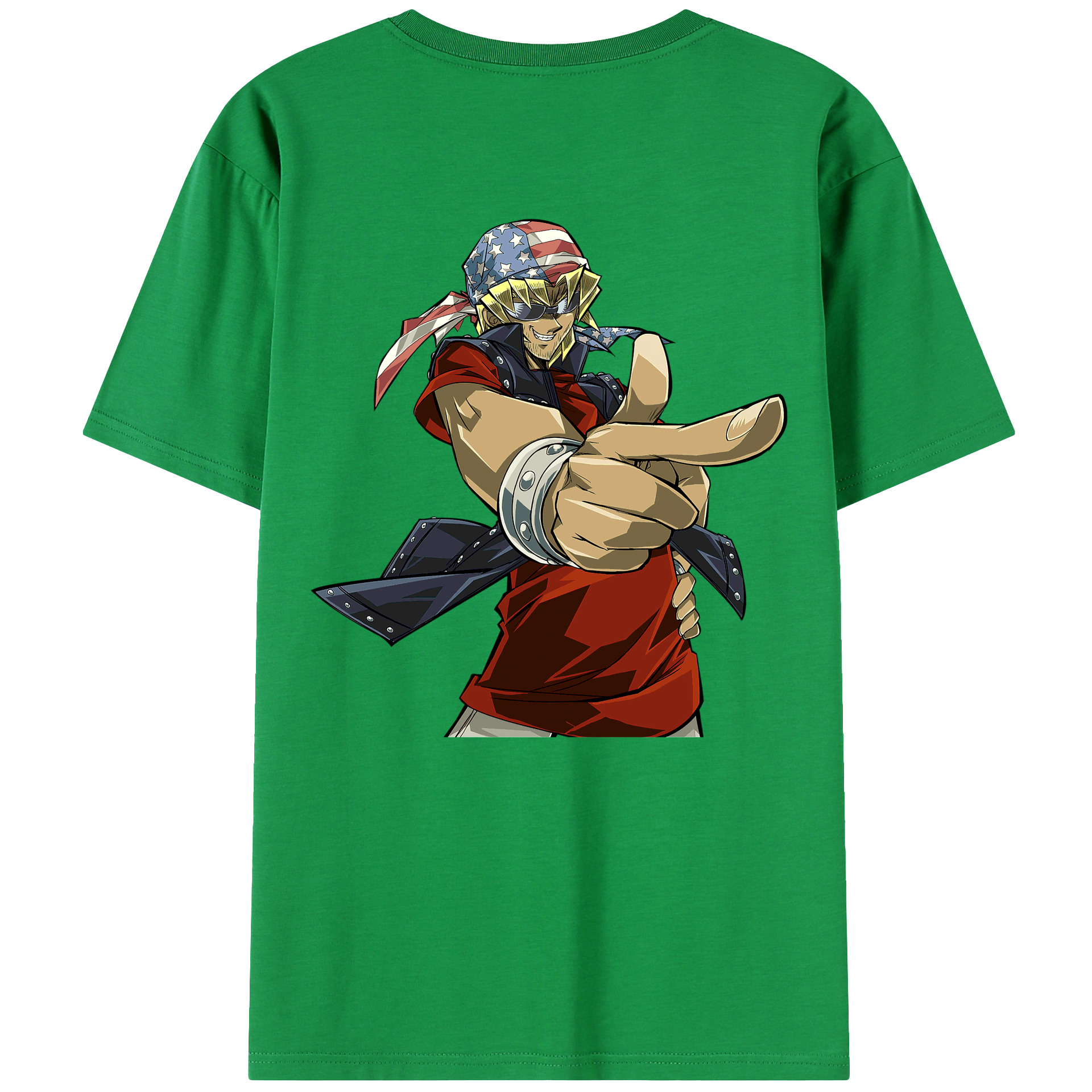 （画像用） 遊☆戯☆王 Yu-Gi-Oh! 綿100％ メンズ半袖Tシャツ（バックプリント） 通気性