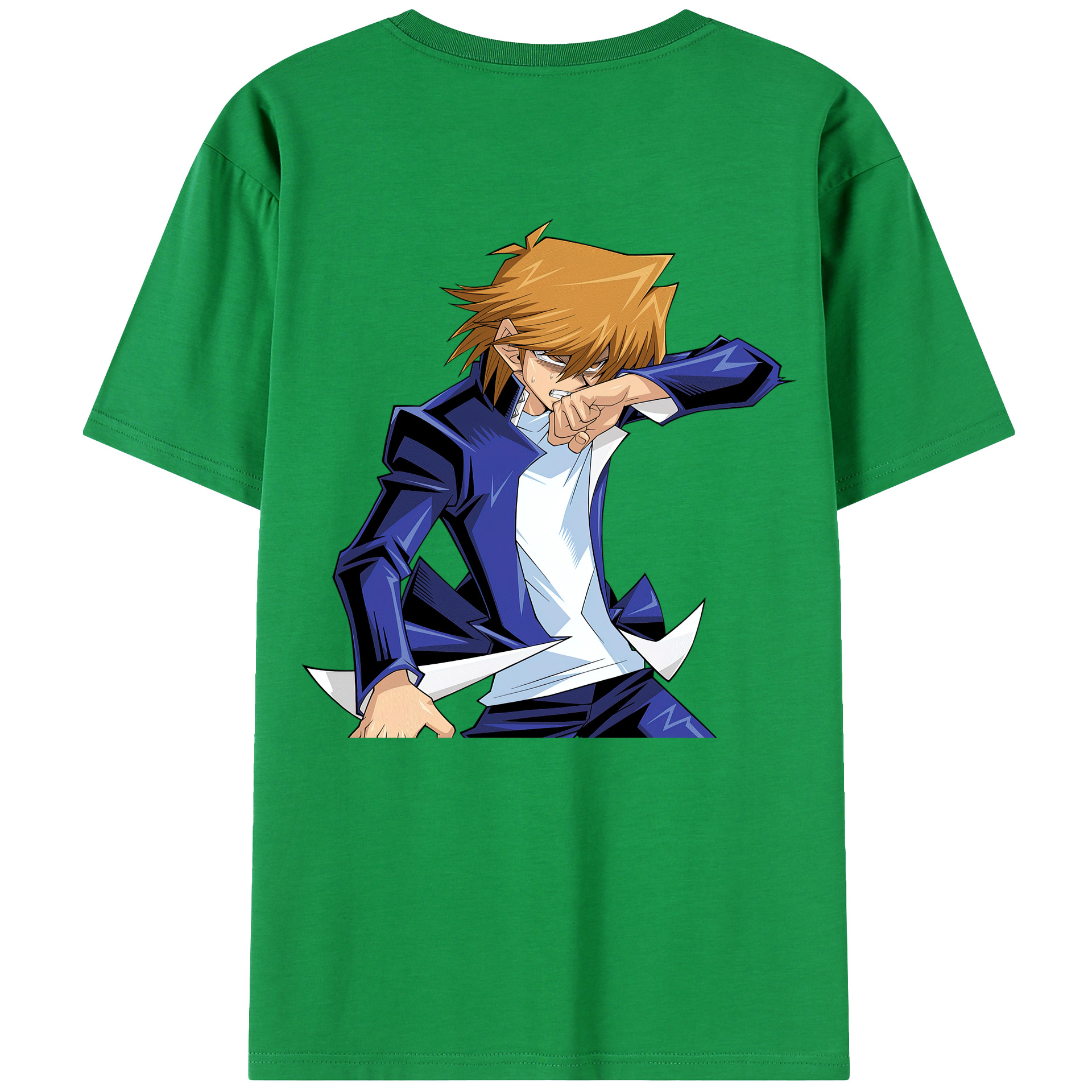（画像用） 遊☆戯☆王 Yu-Gi-Oh! 綿100％ メンズ半袖Tシャツ（バックプリント） 通気性