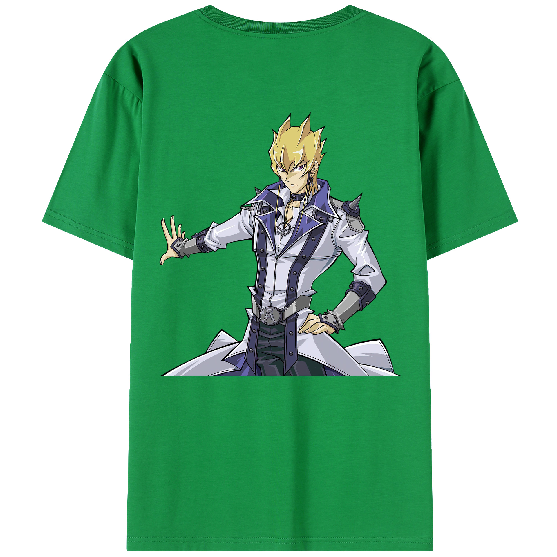 （画像用） 遊☆戯☆王 Yu-Gi-Oh! 綿100％ メンズ半袖Tシャツ（バックプリント） 通気性