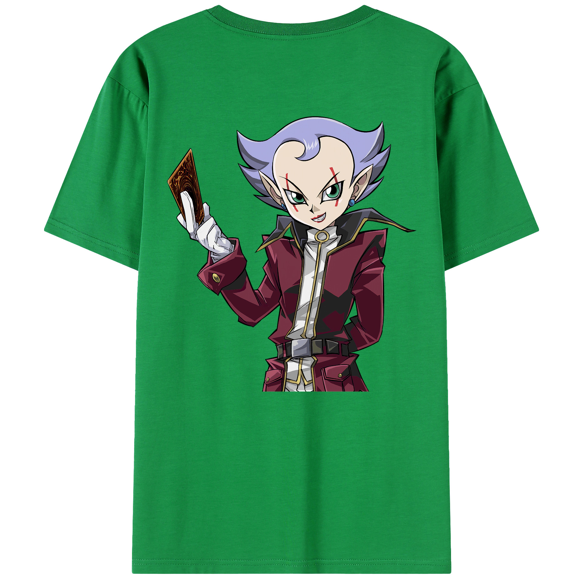 （画像用） 遊☆戯☆王 Yu-Gi-Oh! 綿100％ メンズ半袖Tシャツ（バックプリント） 通気性
