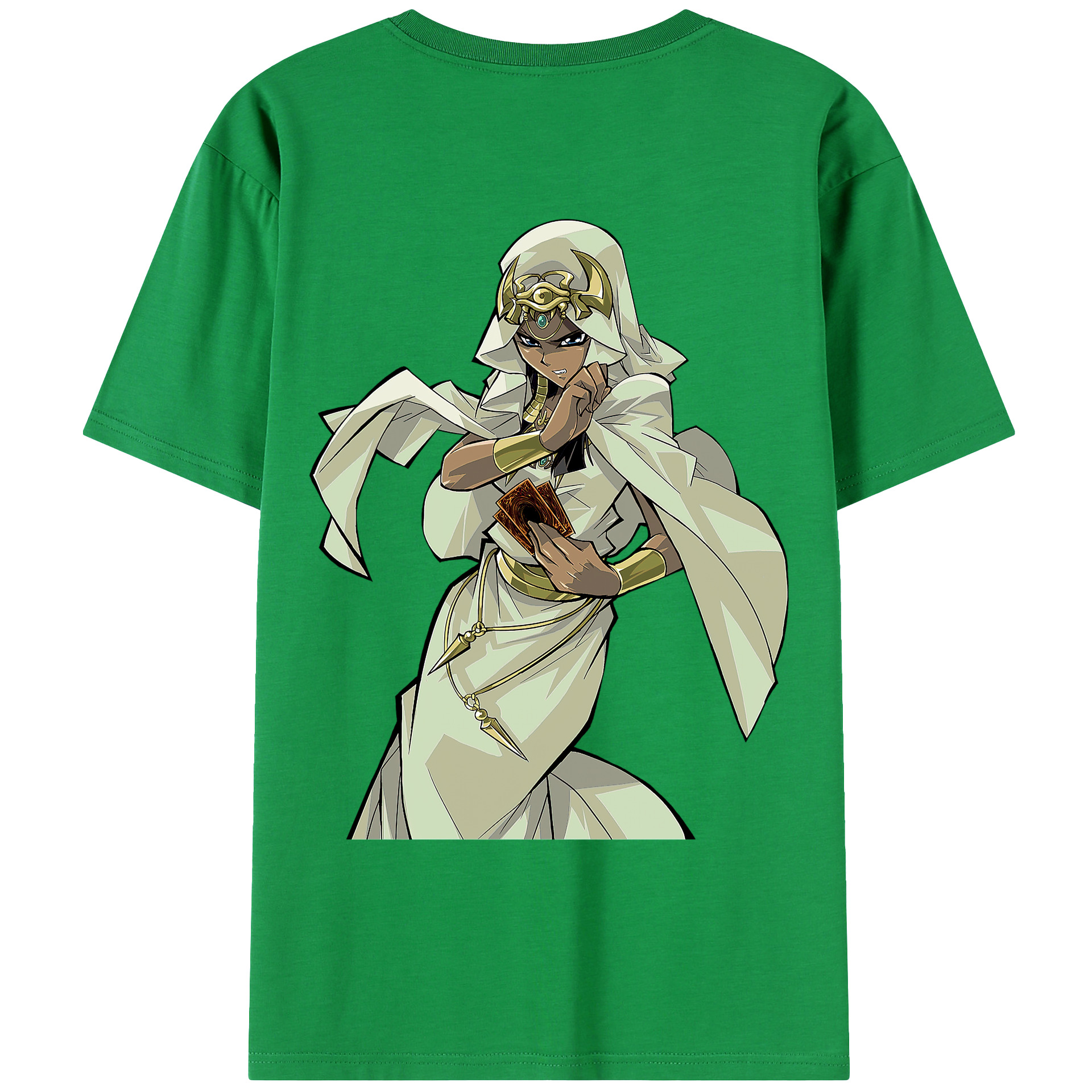 （画像用） 遊☆戯☆王 Yu-Gi-Oh! 綿100％ メンズ半袖Tシャツ（バックプリント） 通気性