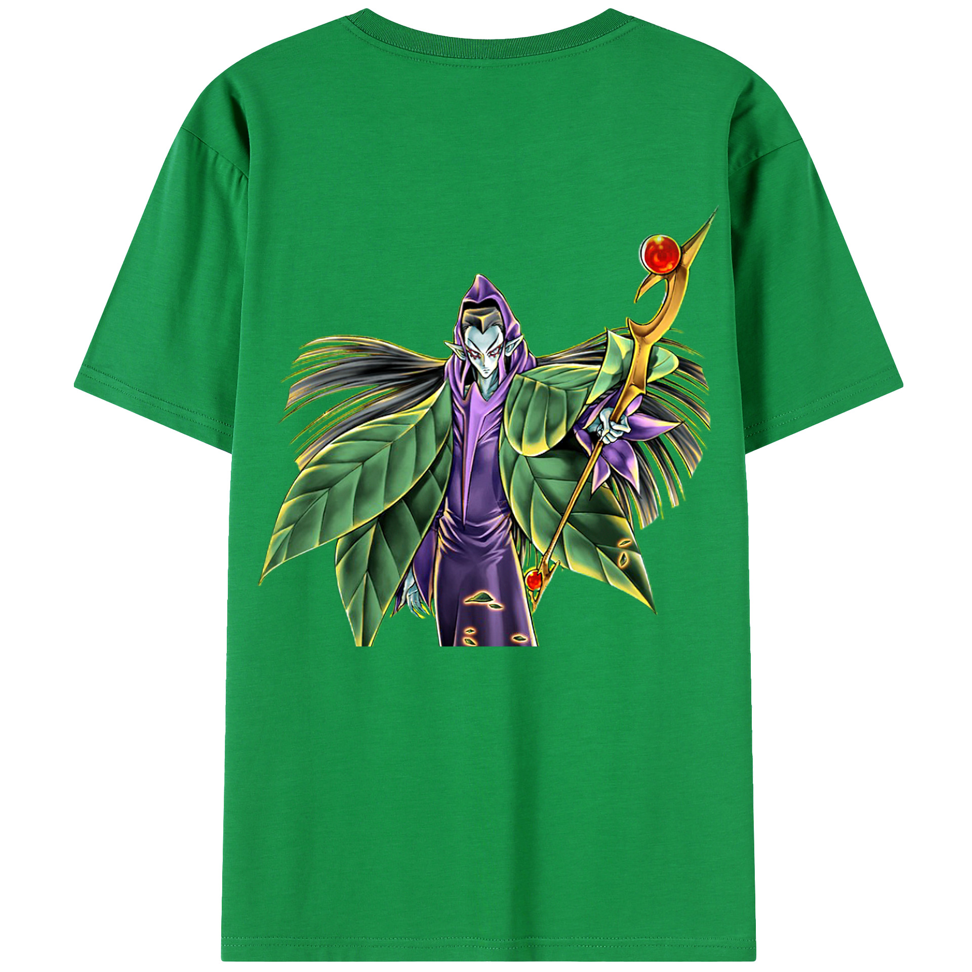（画像用） 遊☆戯☆王 Yu-Gi-Oh! 綿100％ メンズ半袖Tシャツ（バックプリント） 通気性