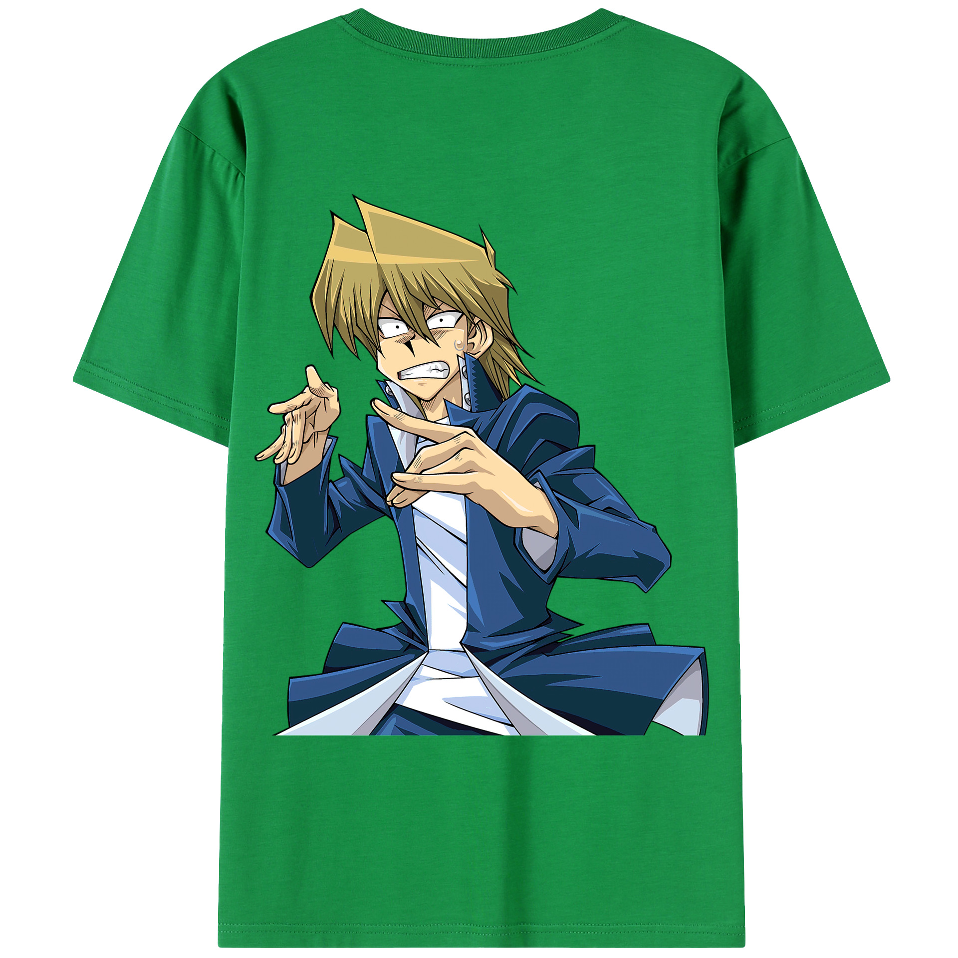 （画像用） 遊☆戯☆王 Yu-Gi-Oh! 綿100％ メンズ半袖Tシャツ（バックプリント） 通気性