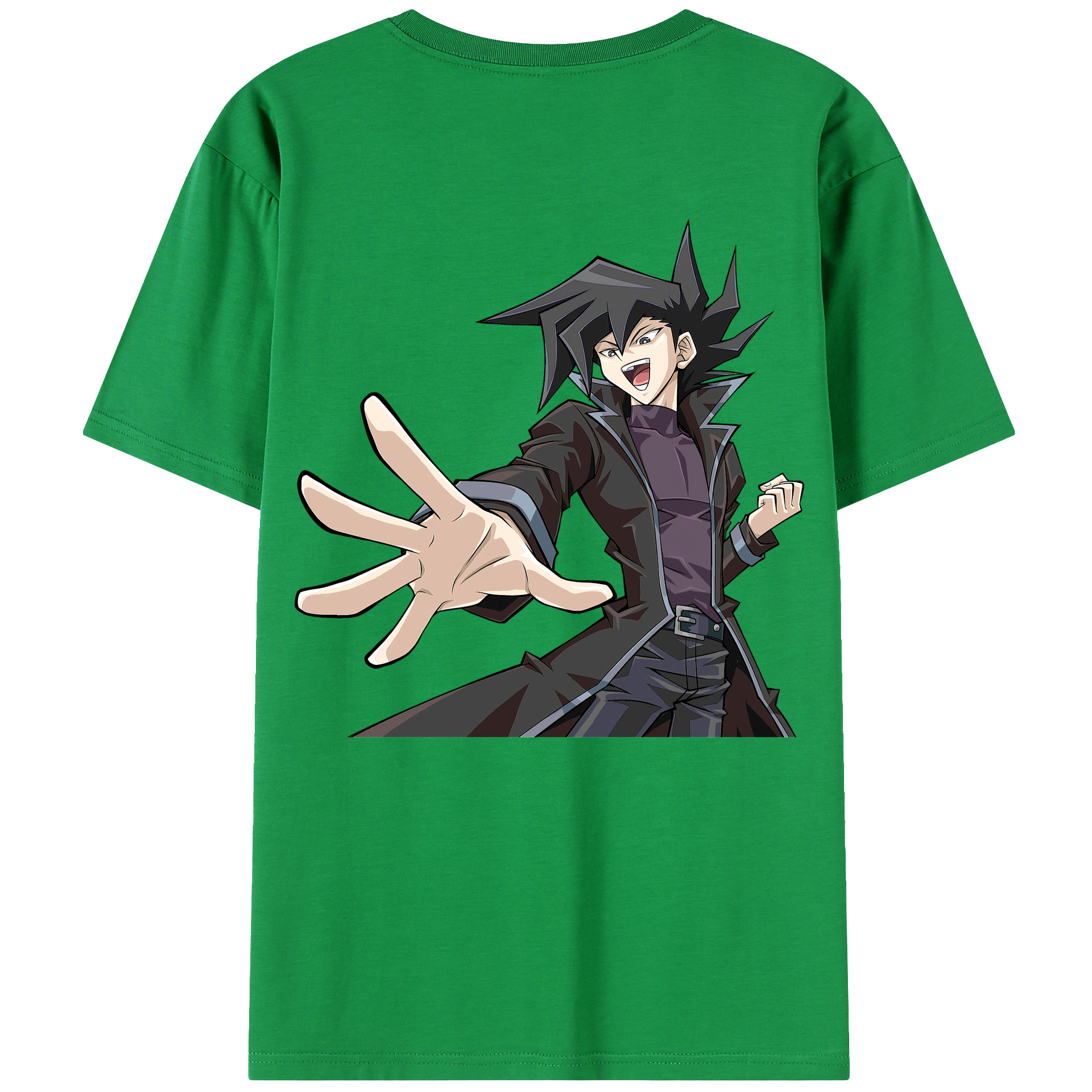 （画像用） 遊☆戯☆王 Yu-Gi-Oh! 綿100％ メンズ半袖Tシャツ（バックプリント） 通気性