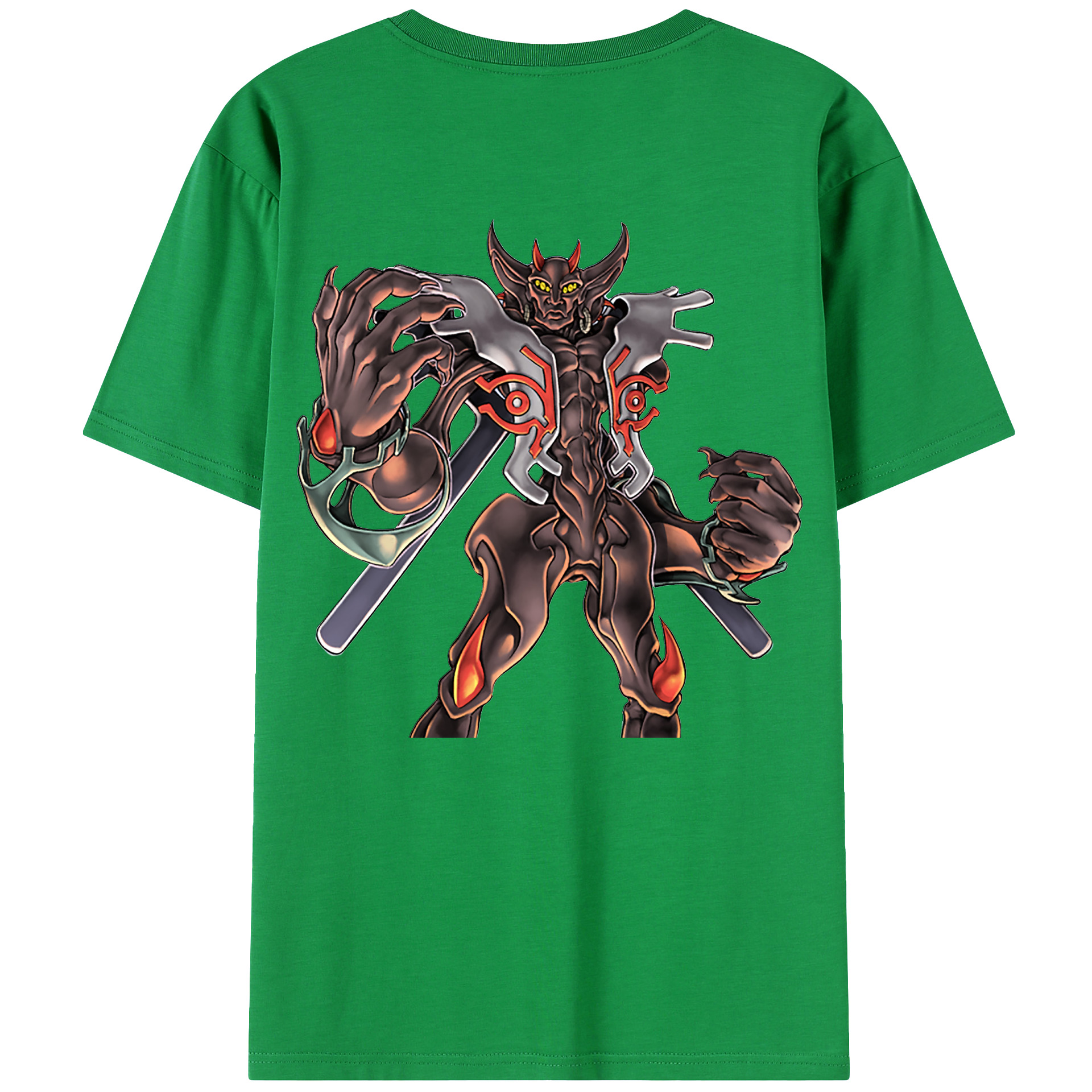 （画像用） 遊☆戯☆王 Yu-Gi-Oh! 綿100％ メンズ半袖Tシャツ（バックプリント） 通気性