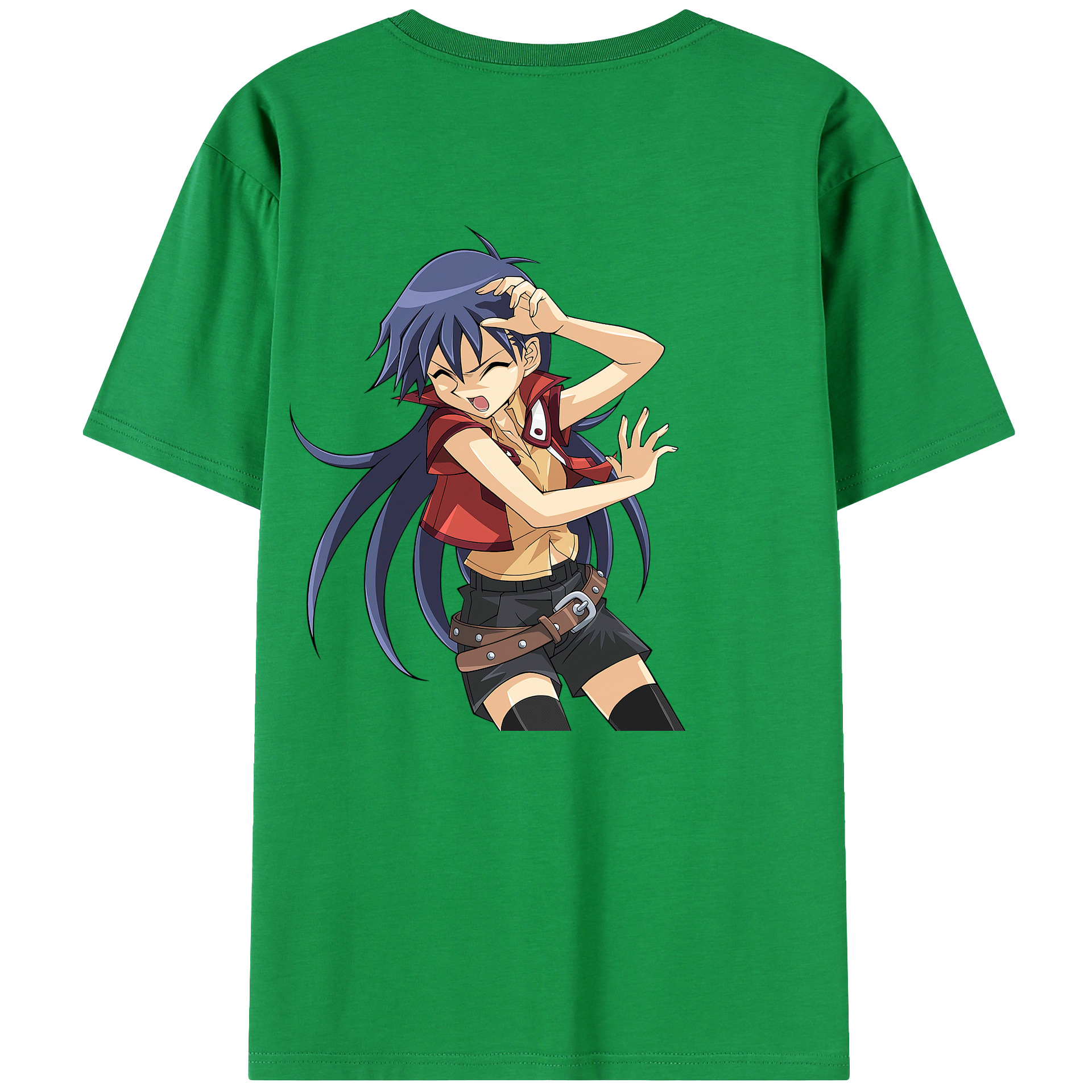 （画像用） 遊☆戯☆王 Yu-Gi-Oh! 綿100％ メンズ半袖Tシャツ（バックプリント） 通気性