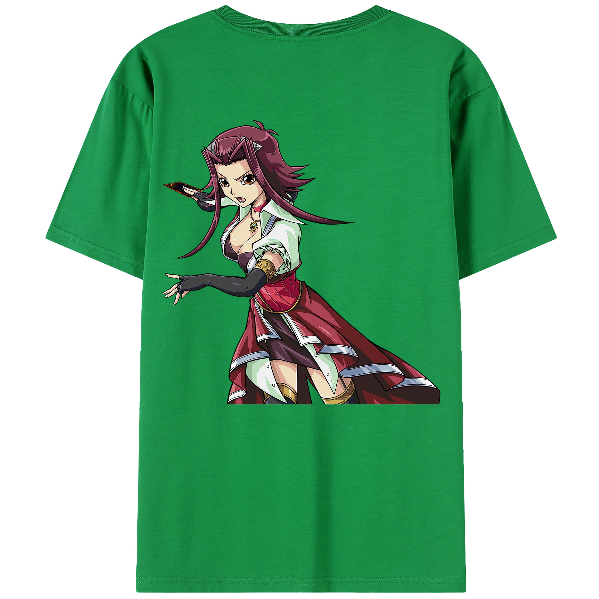 （画像用） 遊☆戯☆王 Yu-Gi-Oh! 綿100％ メンズ半袖Tシャツ（バックプリント） 通気性
