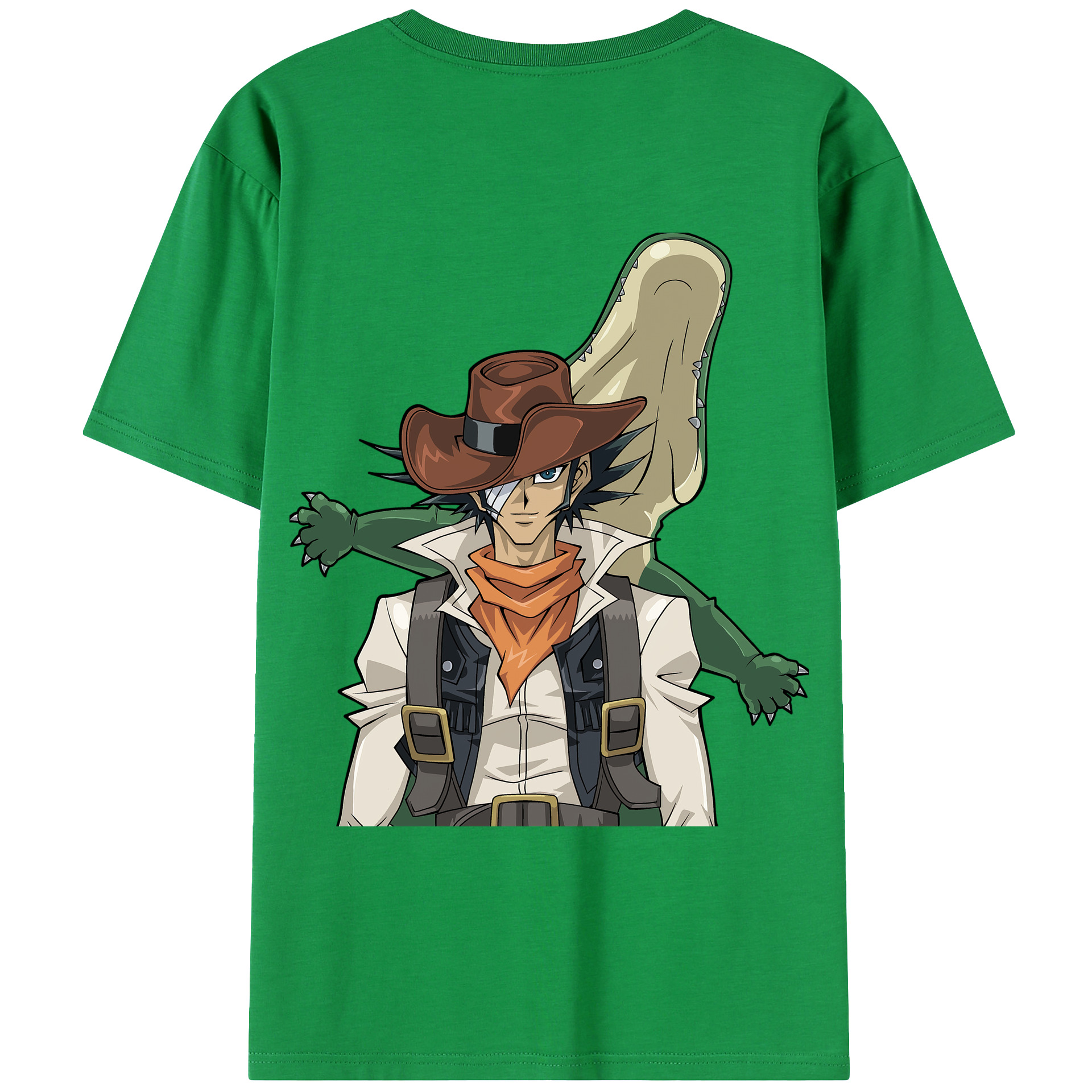 （画像用） 遊☆戯☆王 Yu-Gi-Oh! 綿100％ メンズ半袖Tシャツ（バックプリント） 通気性