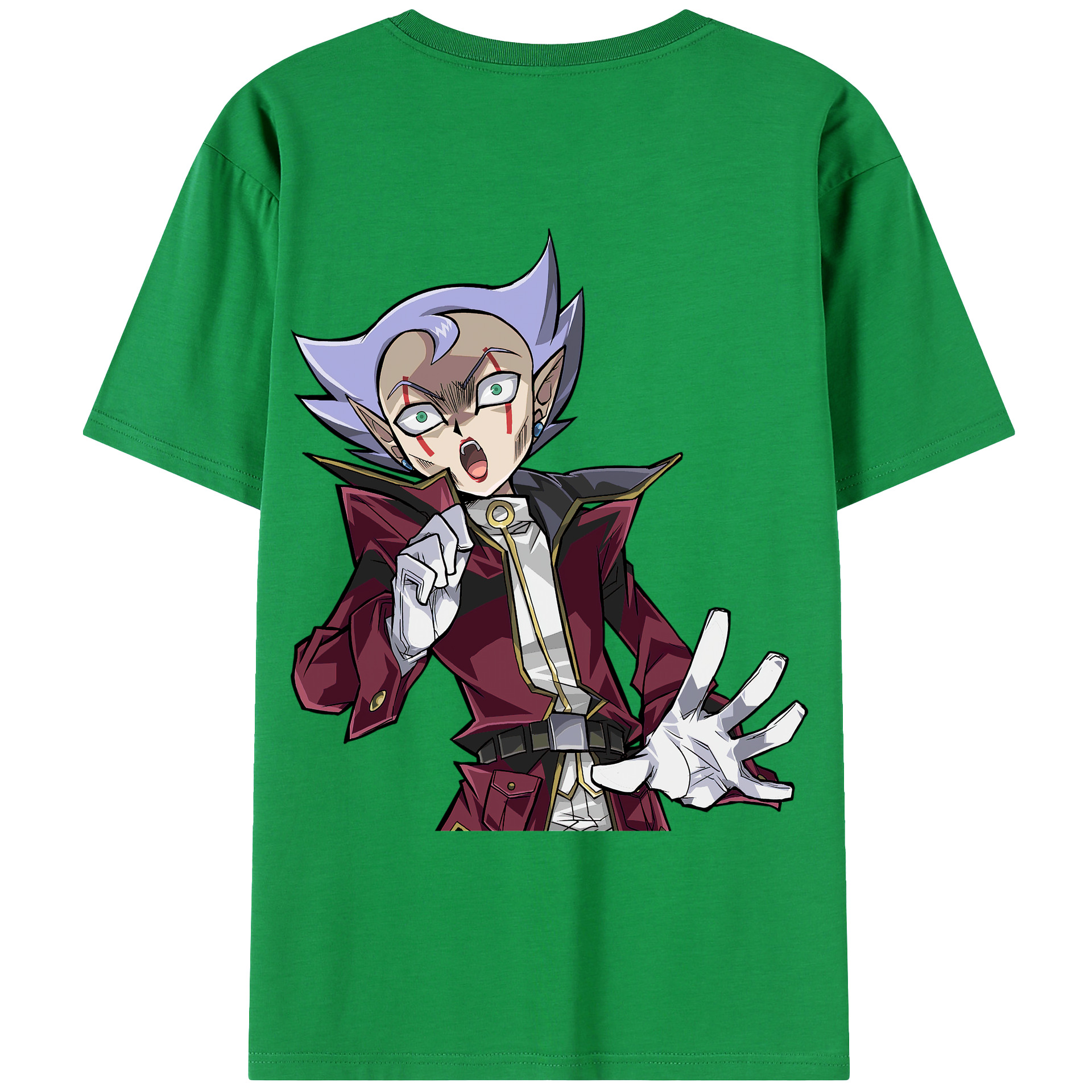 （画像用） 遊☆戯☆王 Yu-Gi-Oh! 綿100％ メンズ半袖Tシャツ（バックプリント） 通気性