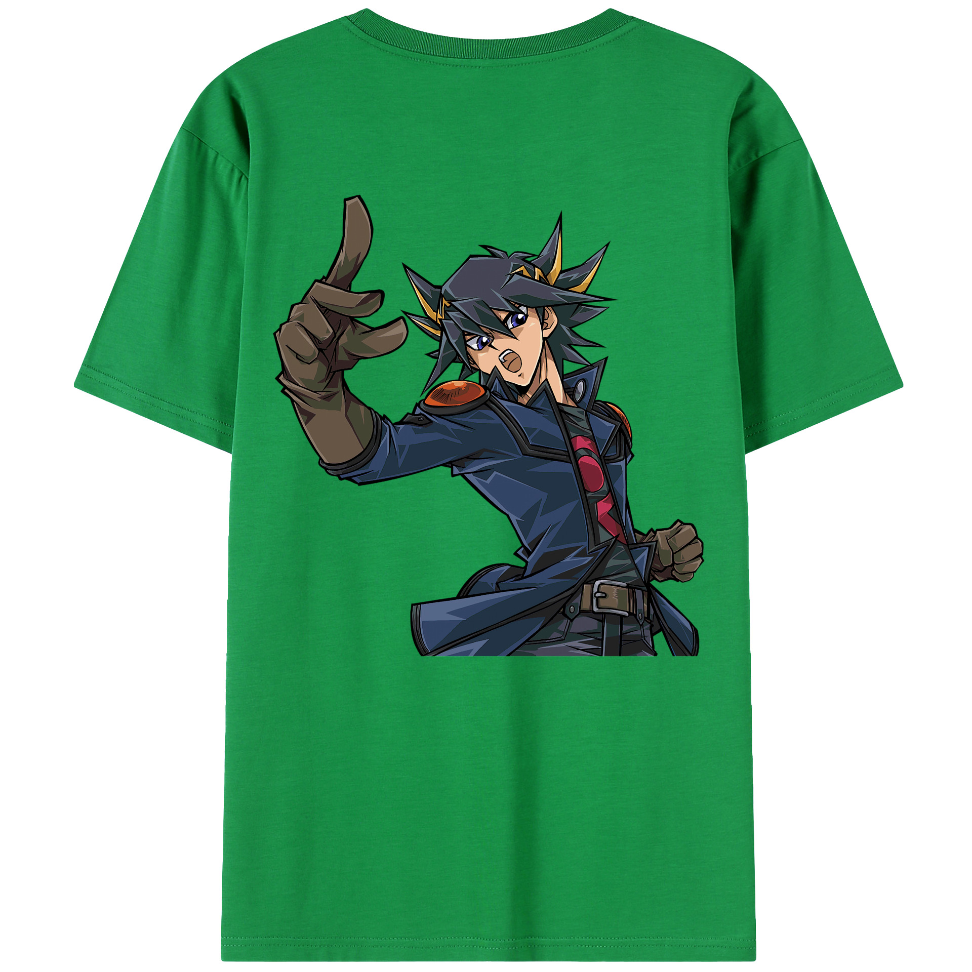 （画像用） 遊☆戯☆王 Yu-Gi-Oh! 綿100％ メンズ半袖Tシャツ（バックプリント） 通気性