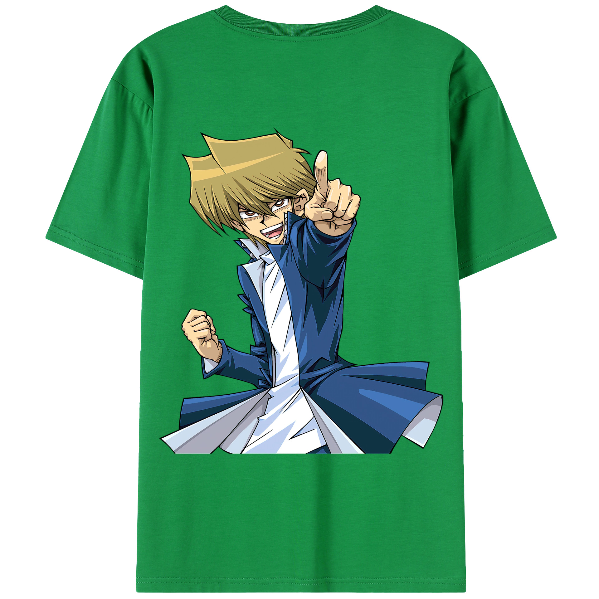 （画像用） 遊☆戯☆王 Yu-Gi-Oh! 綿100％ メンズ半袖Tシャツ（バックプリント） 通気性