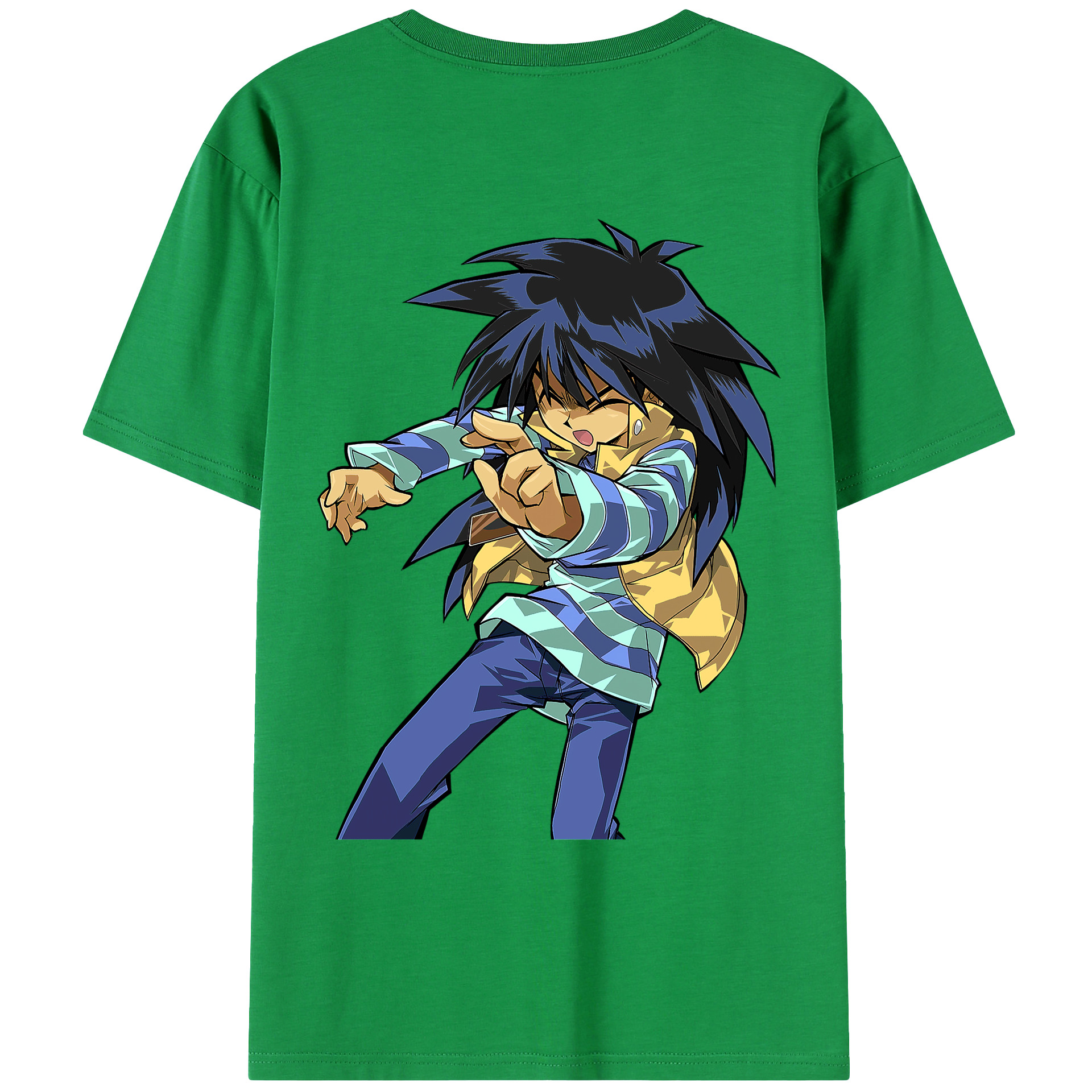 （画像用） 遊☆戯☆王 Yu-Gi-Oh! 綿100％ メンズ半袖Tシャツ（バックプリント） 通気性