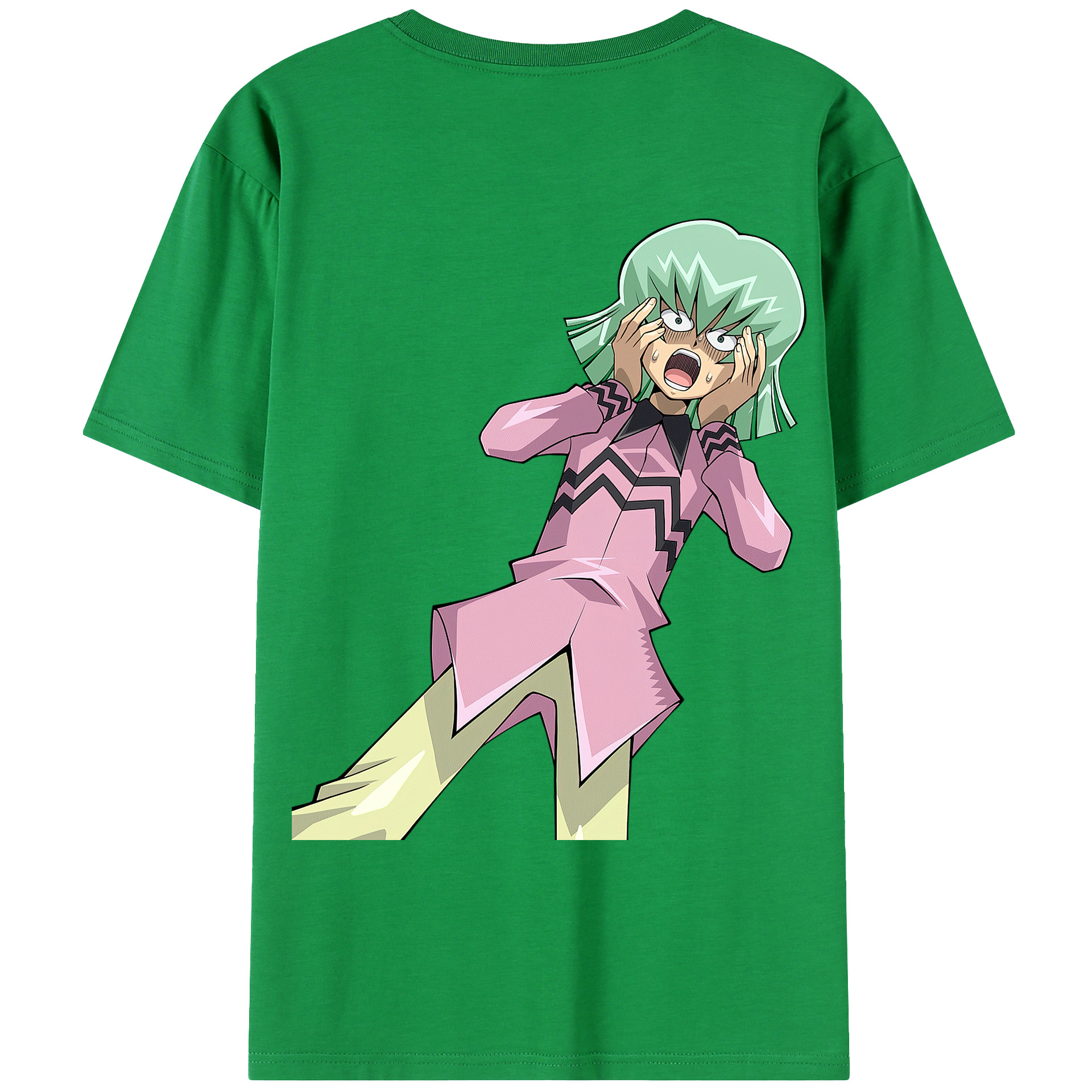 （画像用） 遊☆戯☆王 Yu-Gi-Oh! 綿100％ メンズ半袖Tシャツ（バックプリント） 通気性