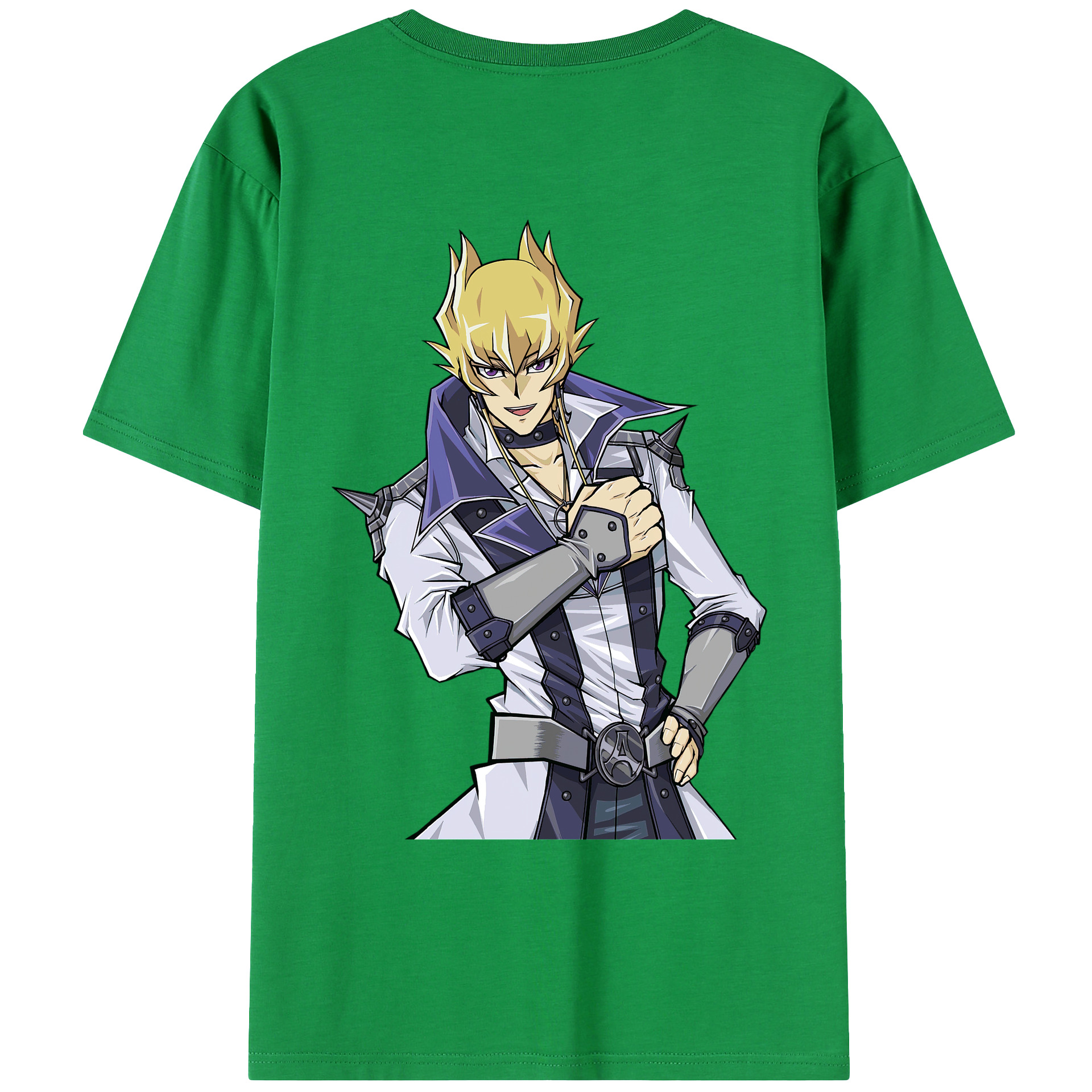 （画像用） 遊☆戯☆王 Yu-Gi-Oh! 綿100％ メンズ半袖Tシャツ（バックプリント） 通気性