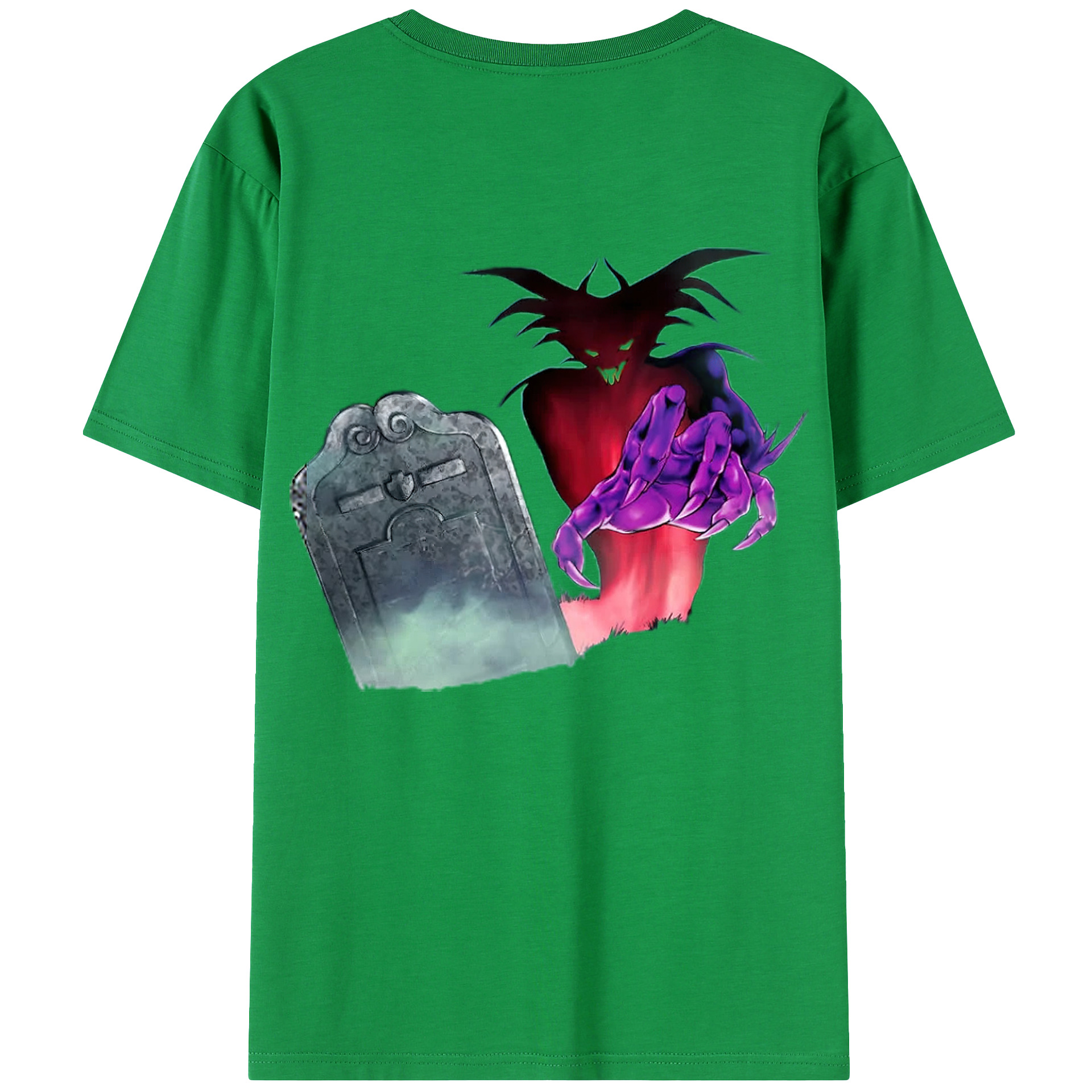 （画像用） 遊☆戯☆王 Yu-Gi-Oh! 綿100％ メンズ半袖Tシャツ（バックプリント） 通気性