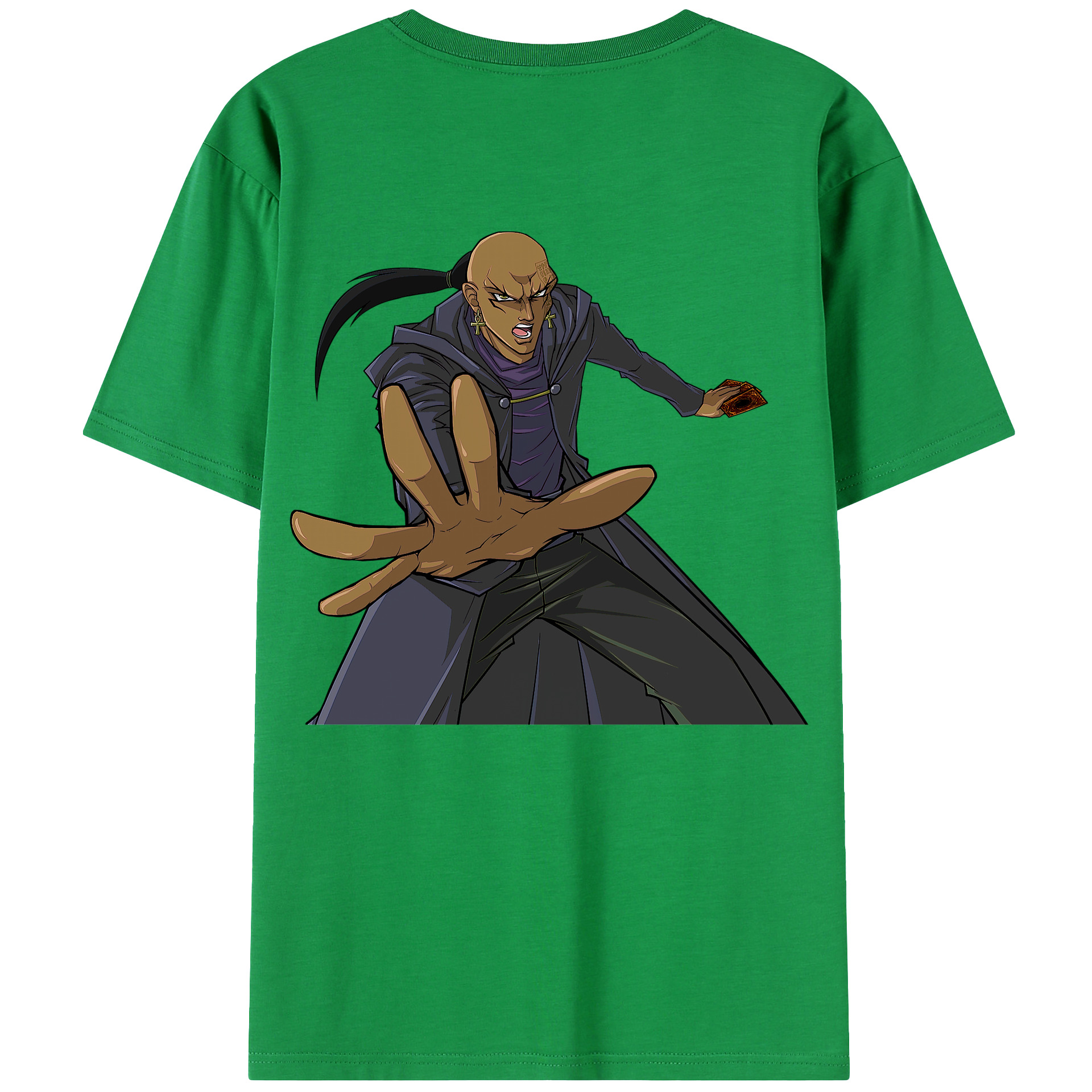 （画像用） 遊☆戯☆王 Yu-Gi-Oh! 綿100％ メンズ半袖Tシャツ（バックプリント） 通気性