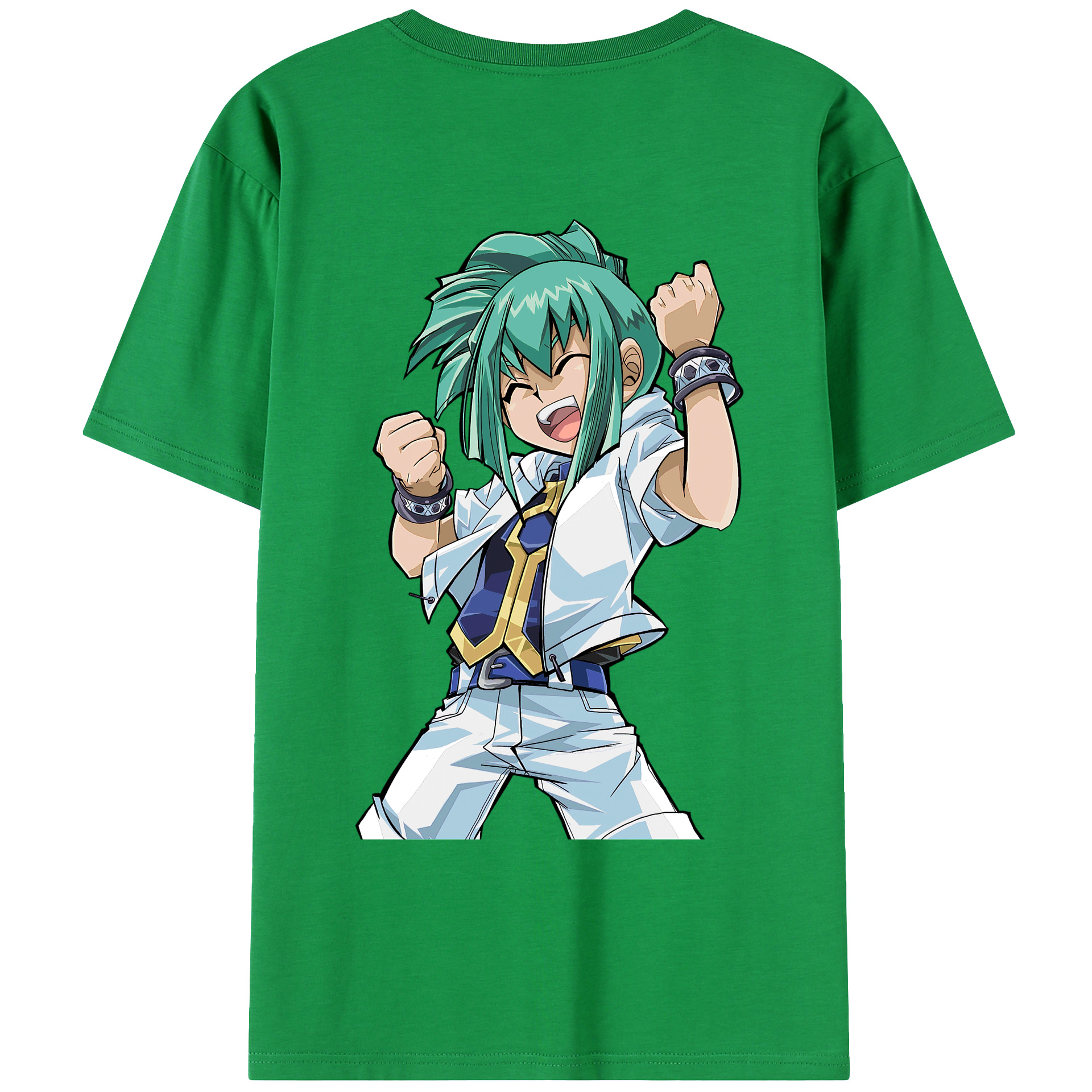 （画像用） 遊☆戯☆王 Yu-Gi-Oh! 綿100％ メンズ半袖Tシャツ（バックプリント） 通気性