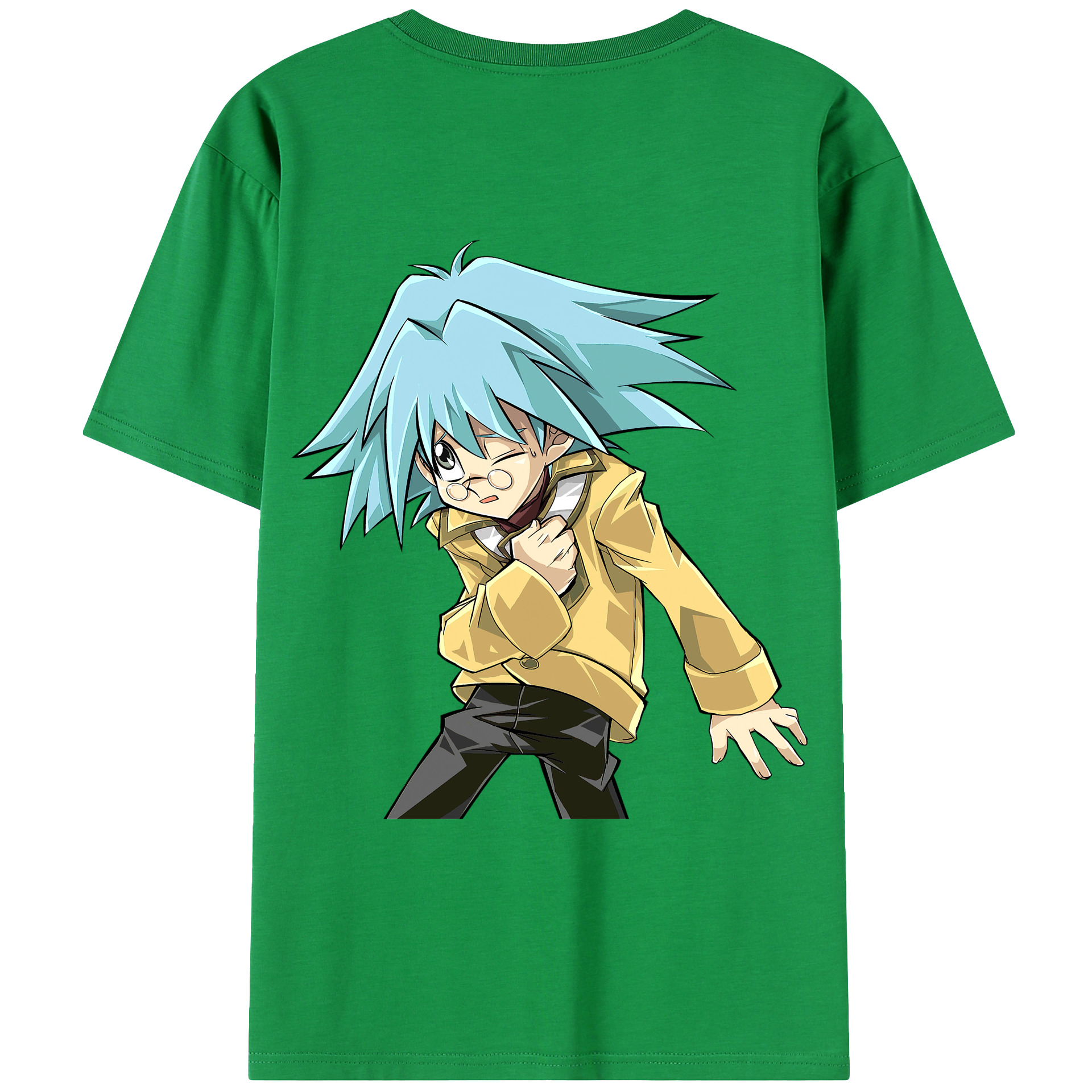 （画像用） 遊☆戯☆王 Yu-Gi-Oh! 綿100％ メンズ半袖Tシャツ（バックプリント） 通気性