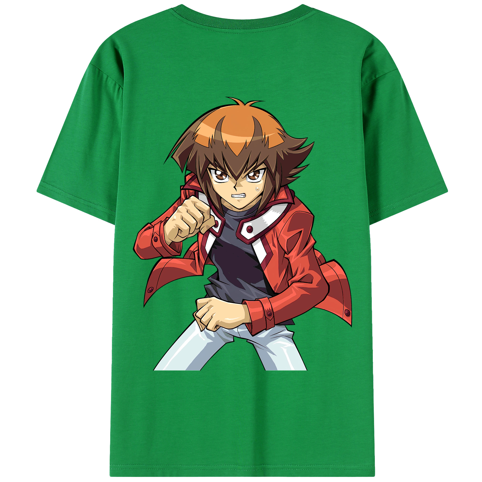 （画像用） 遊☆戯☆王 Yu-Gi-Oh! 綿100％ メンズ半袖Tシャツ（バックプリント） 通気性