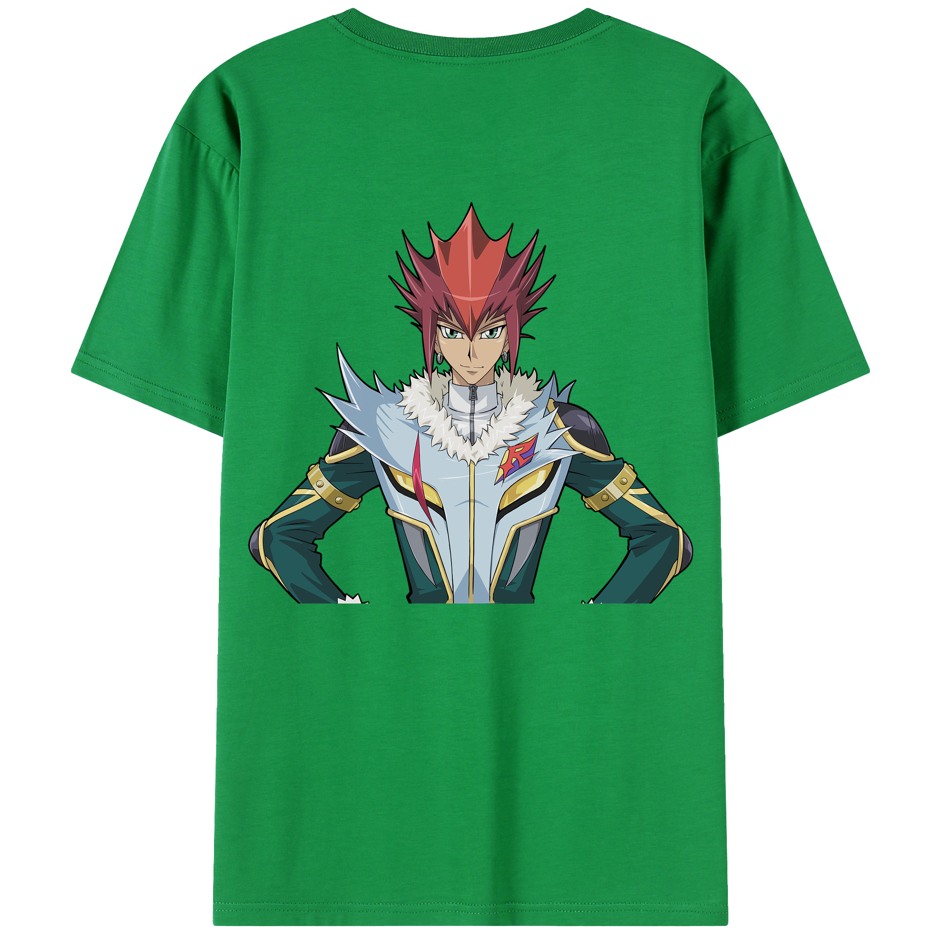 （画像用） 遊☆戯☆王 Yu-Gi-Oh! 綿100％ メンズ半袖Tシャツ（バックプリント） 通気性