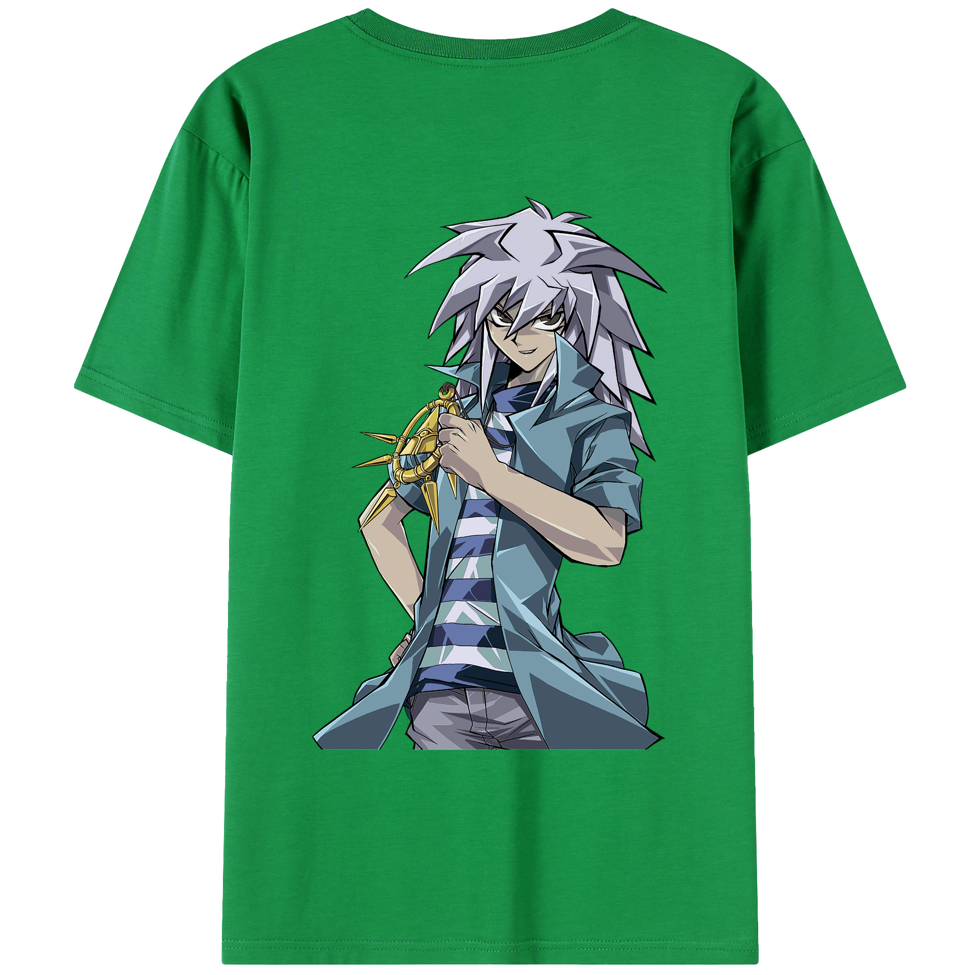 （画像用） 遊☆戯☆王 Yu-Gi-Oh! 綿100％ メンズ半袖Tシャツ（バックプリント） 通気性