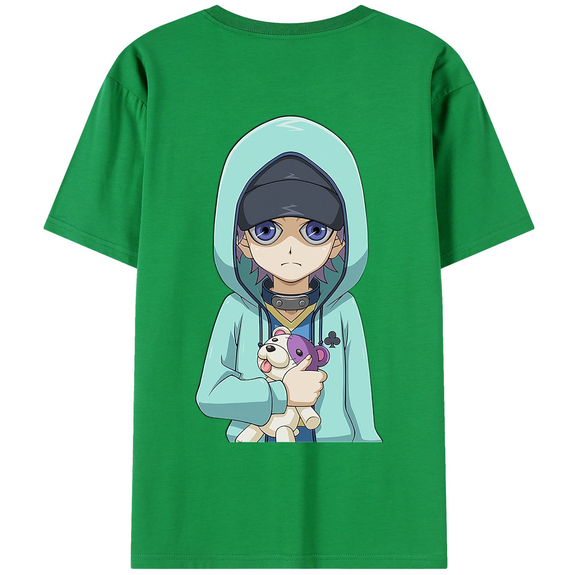 （画像用） 遊☆戯☆王 Yu-Gi-Oh! 綿100％ メンズ半袖Tシャツ（バックプリント） 通気性