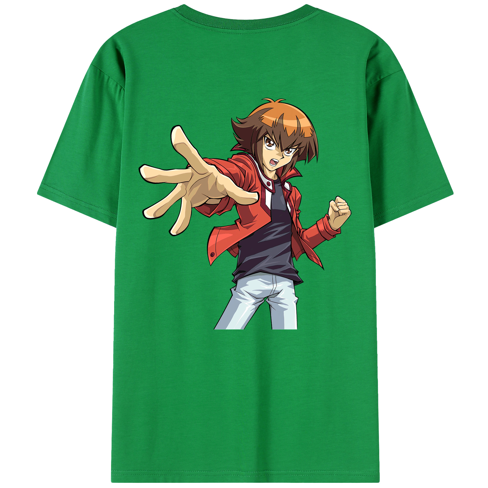 （画像用） 遊☆戯☆王 Yu-Gi-Oh! 綿100％ メンズ半袖Tシャツ（バックプリント） 通気性