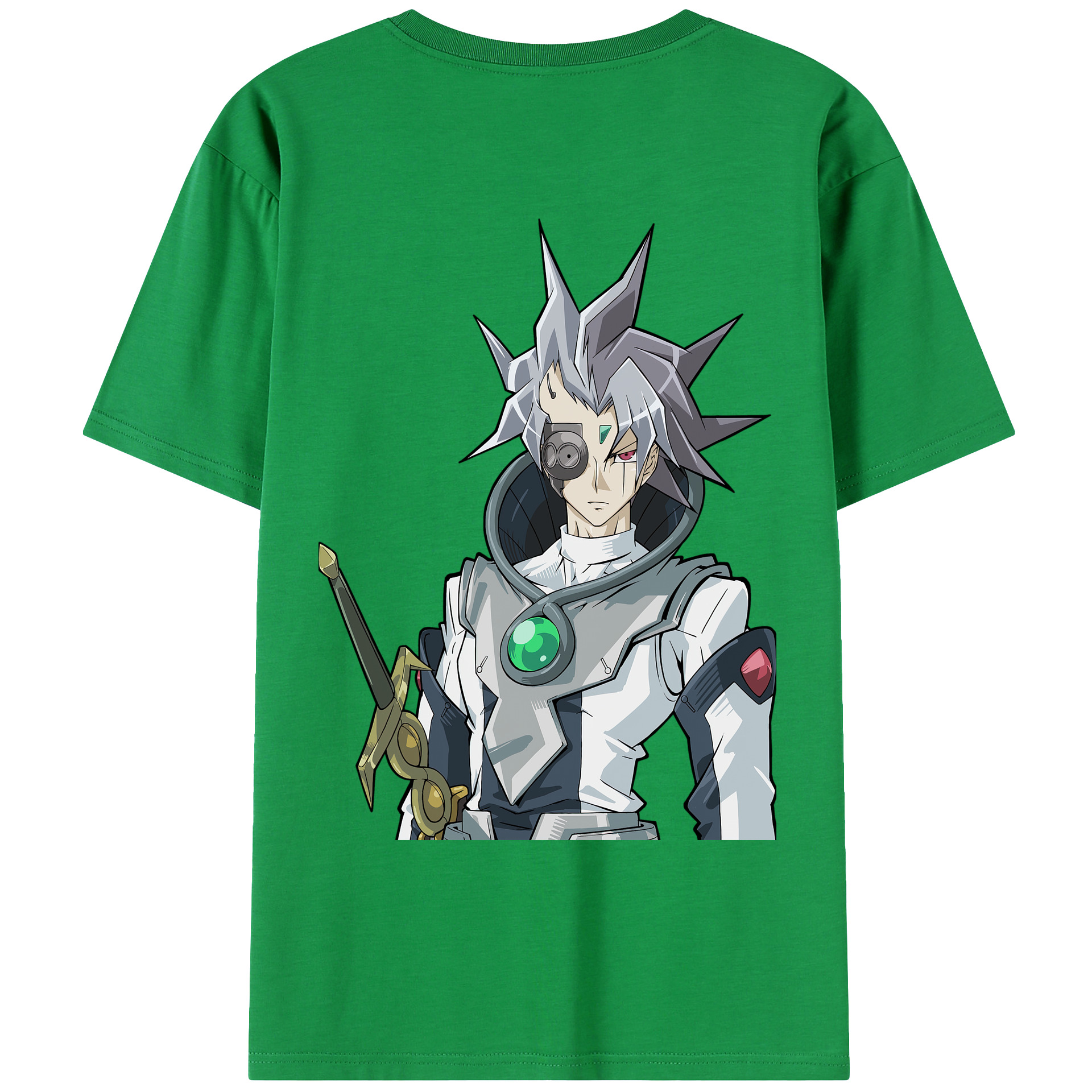 （画像用） 遊☆戯☆王 Yu-Gi-Oh! 綿100％ メンズ半袖Tシャツ（バックプリント） 通気性