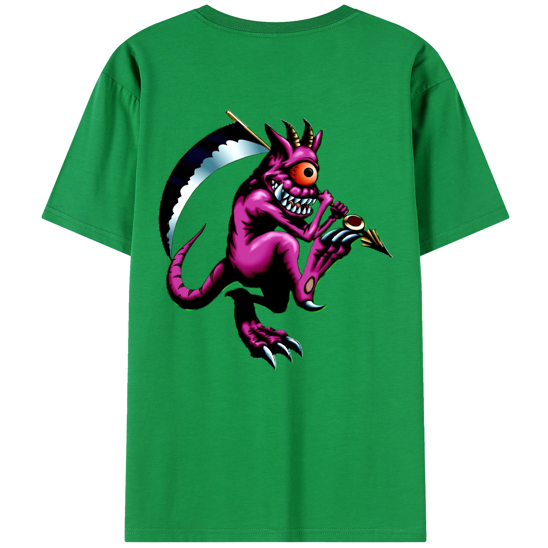 （画像用） 遊☆戯☆王 Yu-Gi-Oh! 綿100％ メンズ半袖Tシャツ（バックプリント） 通気性