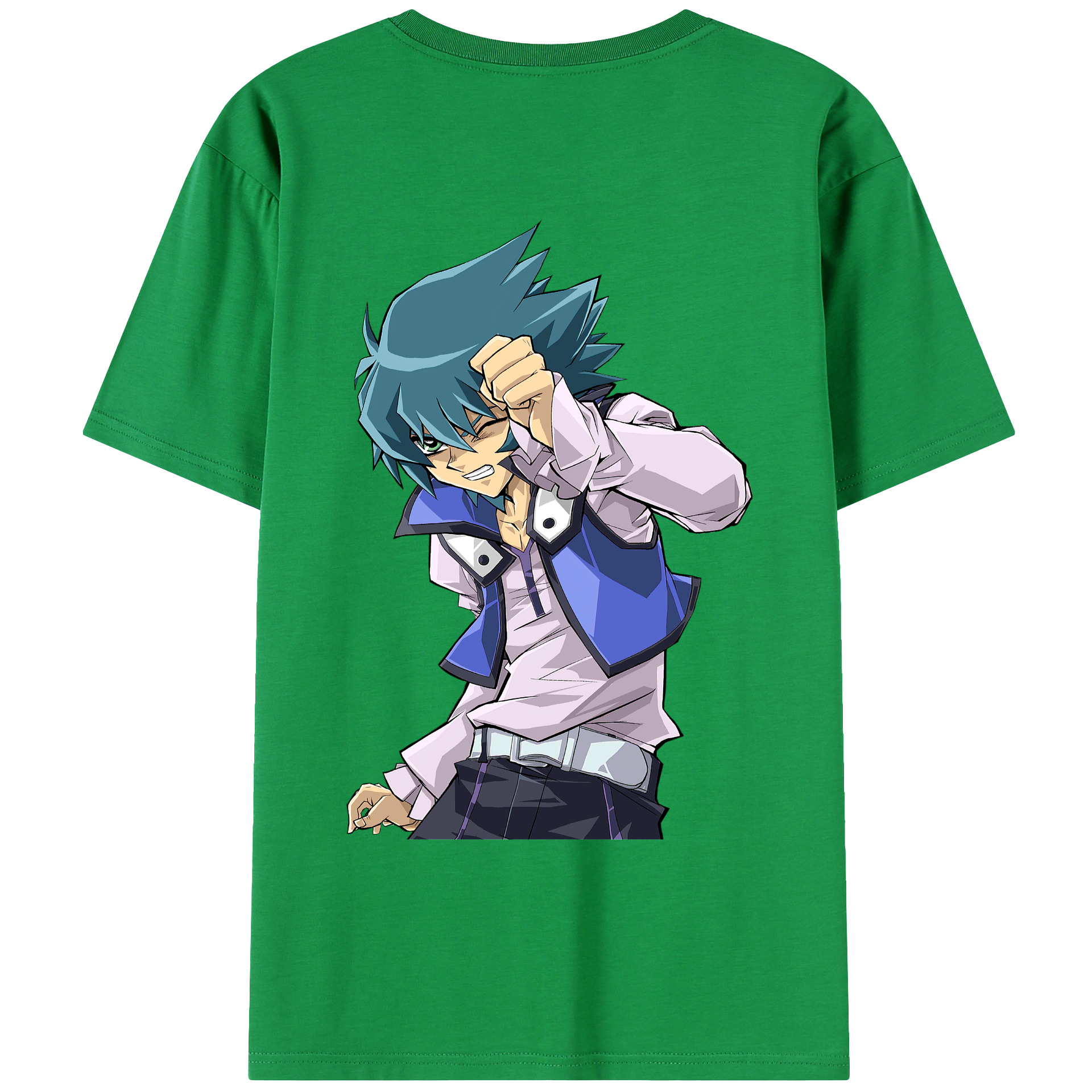 （画像用） 遊☆戯☆王 Yu-Gi-Oh! 綿100％ メンズ半袖Tシャツ（バックプリント） 通気性