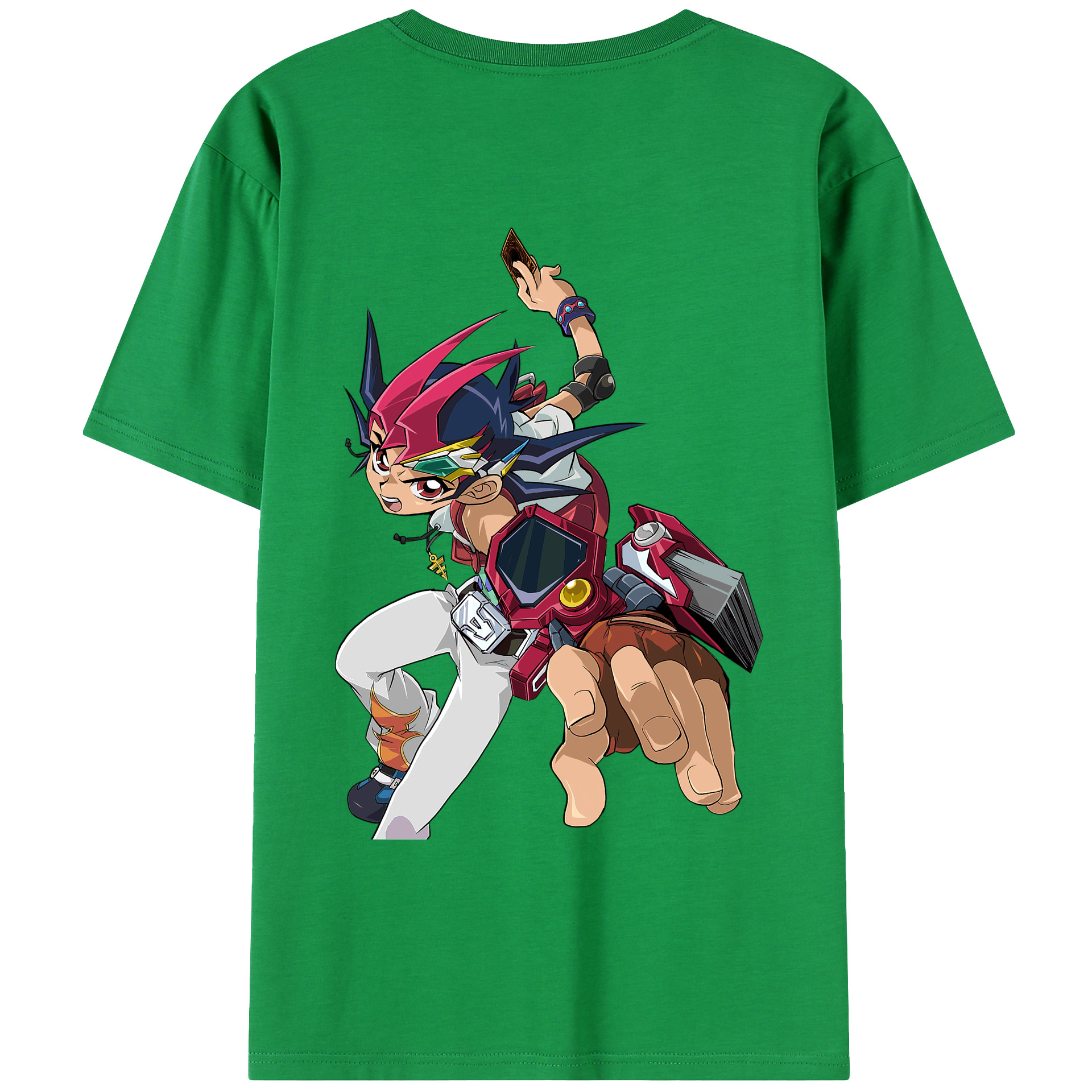（画像用） 遊☆戯☆王 Yu-Gi-Oh! 綿100％ メンズ半袖Tシャツ（バックプリント） 通気性