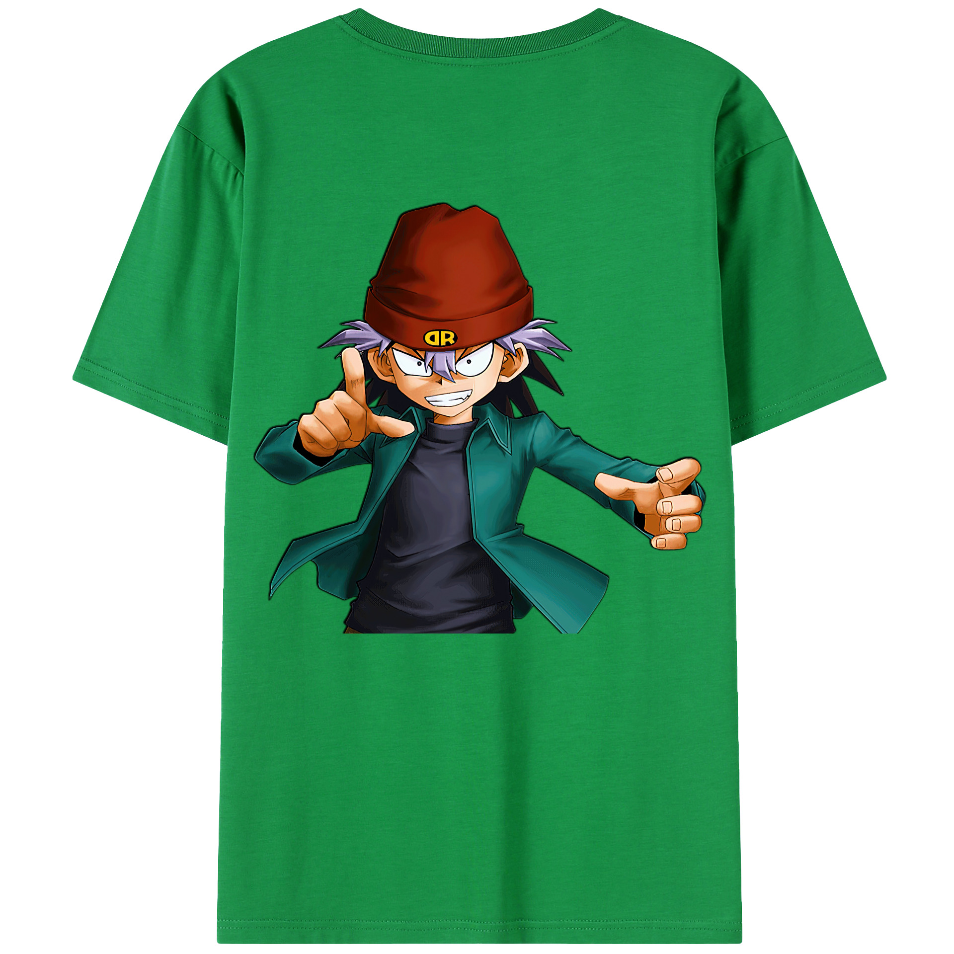 （画像用） 遊☆戯☆王 Yu-Gi-Oh! 綿100％ メンズ半袖Tシャツ（バックプリント） 通気性