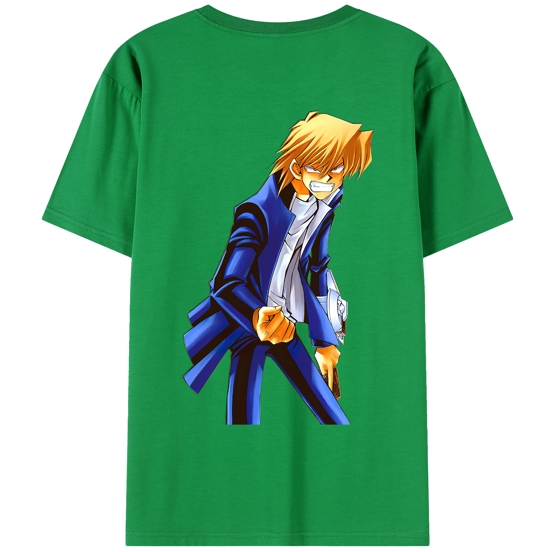 （画像用） 遊☆戯☆王 Yu-Gi-Oh! 綿100％ メンズ半袖Tシャツ（バックプリント） 通気性