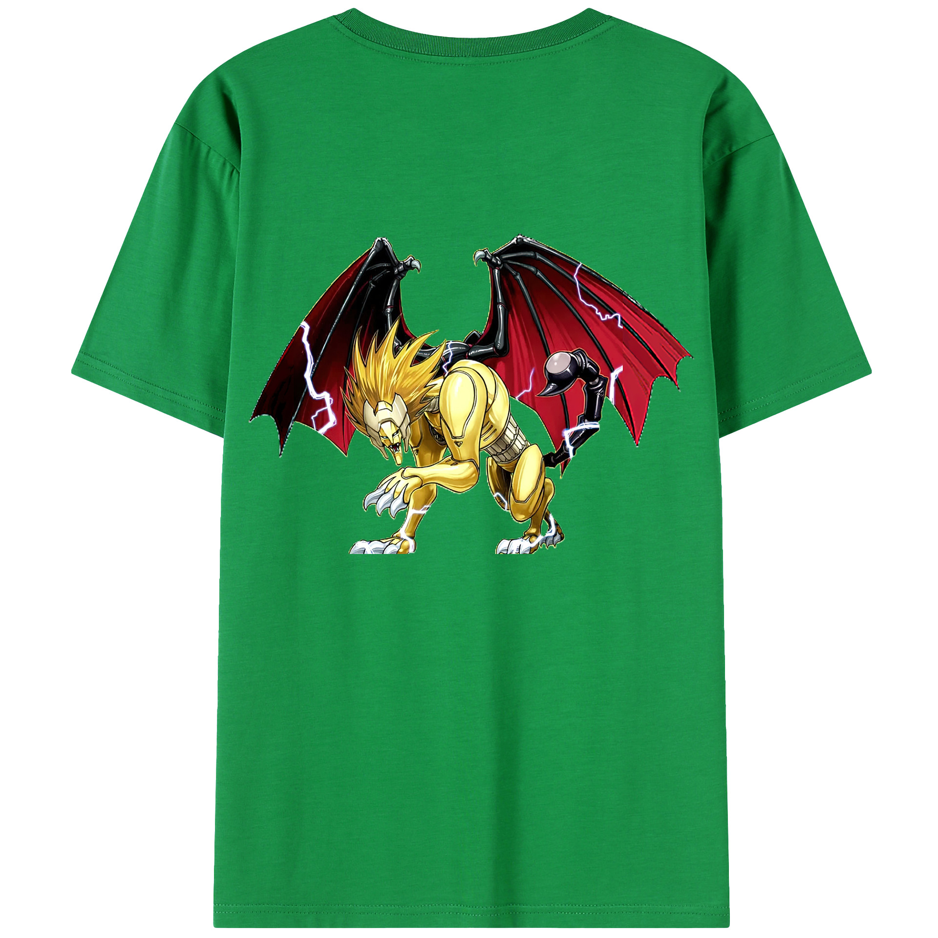 （画像用） 遊☆戯☆王 Yu-Gi-Oh! 綿100％ メンズ半袖Tシャツ（バックプリント） 通気性