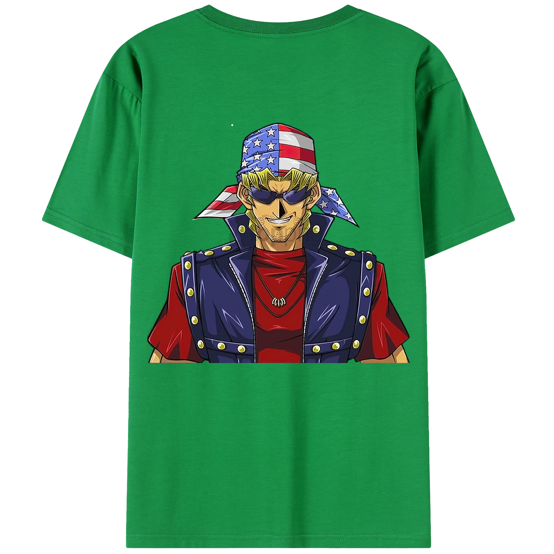 （画像用） 遊☆戯☆王 Yu-Gi-Oh! 綿100％ メンズ半袖Tシャツ（バックプリント） 通気性