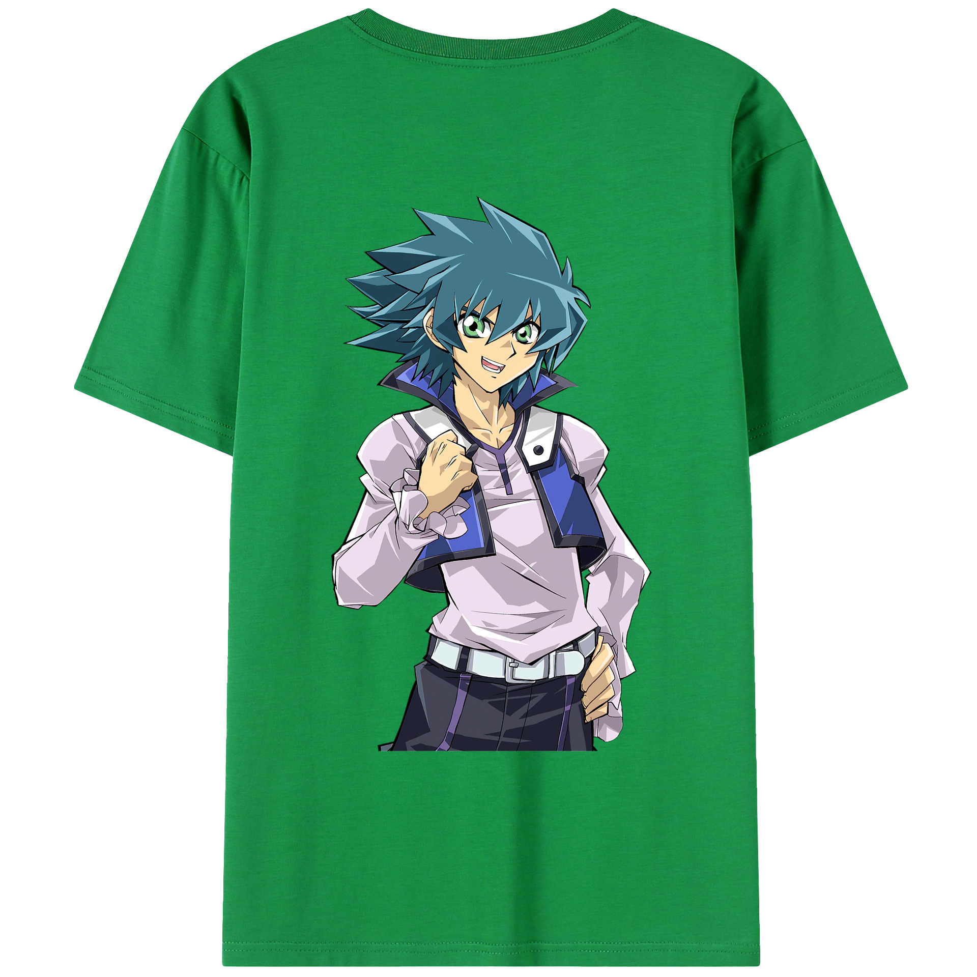 （画像用） 遊☆戯☆王 Yu-Gi-Oh! 綿100％ メンズ半袖Tシャツ（バックプリント） 通気性