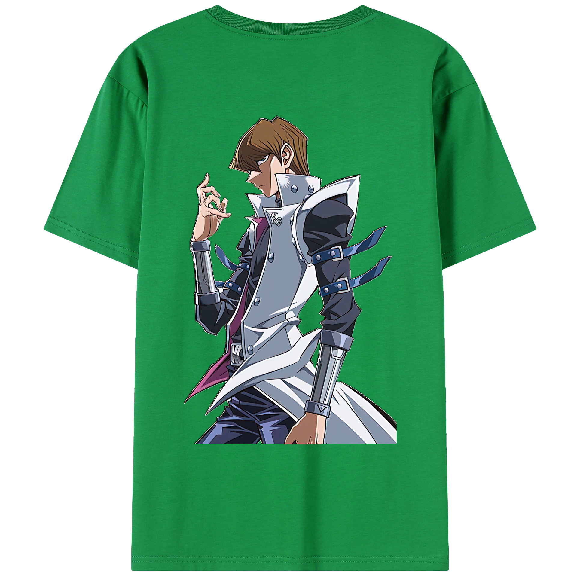 （画像用） 遊☆戯☆王 Yu-Gi-Oh! 綿100％ メンズ半袖Tシャツ（バックプリント） 通気性