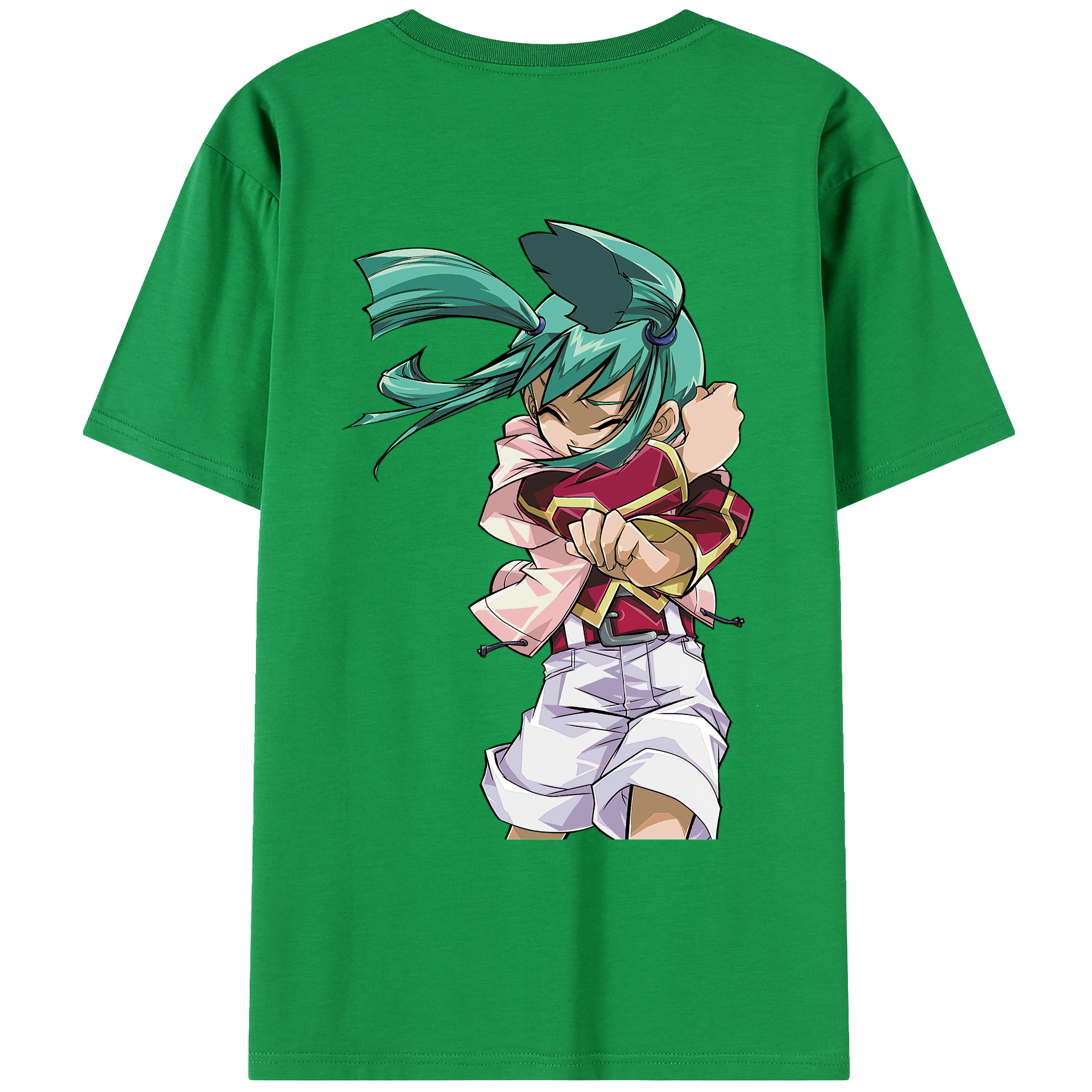 （画像用） 遊☆戯☆王 Yu-Gi-Oh! 綿100％ メンズ半袖Tシャツ（バックプリント） 通気性