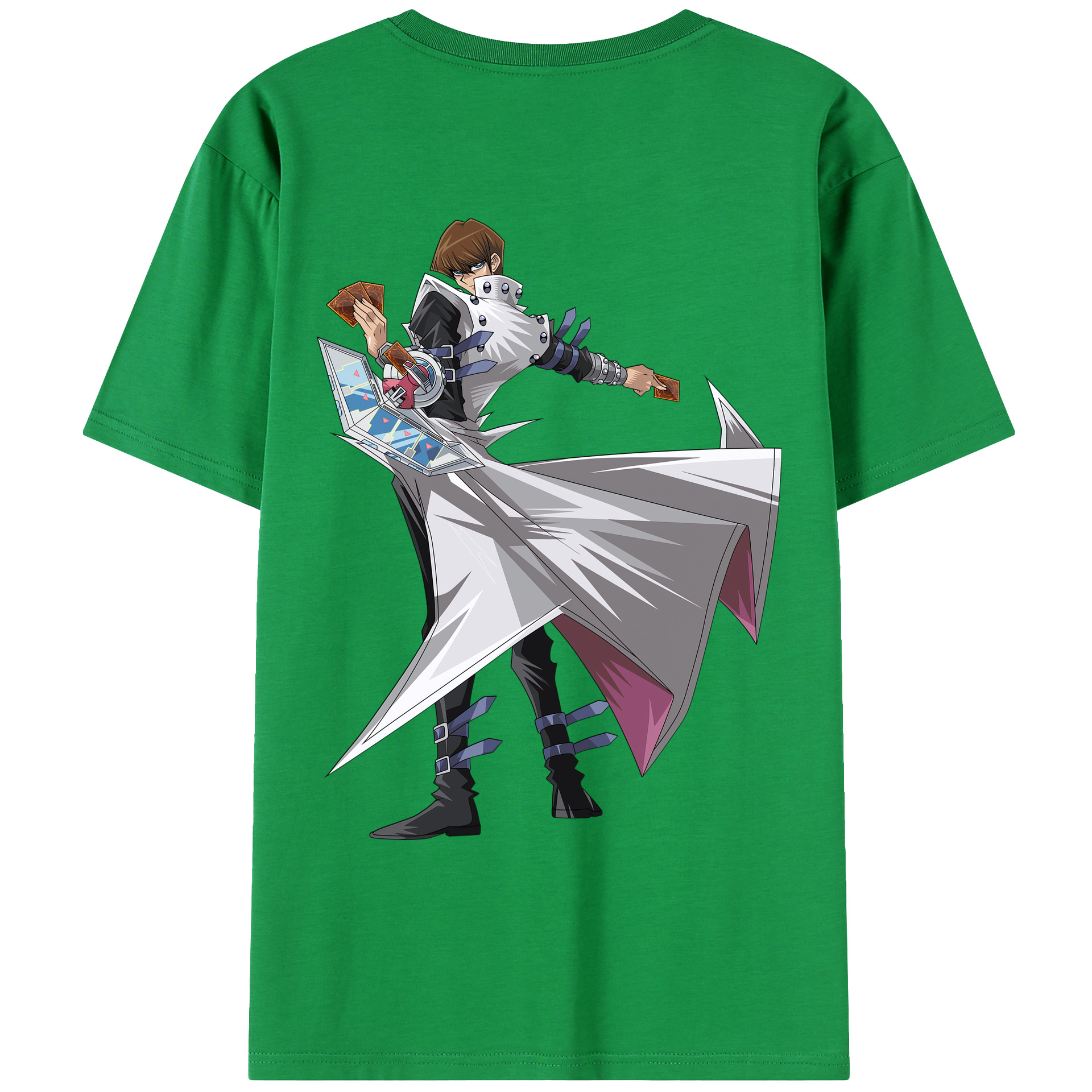 （画像用） 遊☆戯☆王 Yu-Gi-Oh! 綿100％ メンズ半袖Tシャツ（バックプリント） 通気性