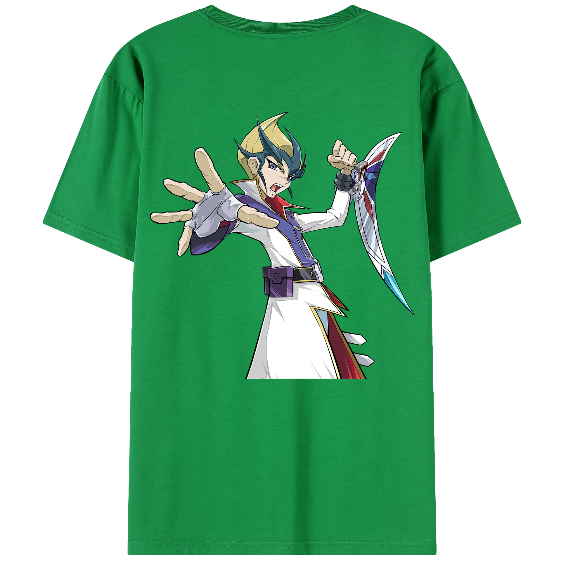 （画像用） 遊☆戯☆王 Yu-Gi-Oh! 綿100％ メンズ半袖Tシャツ（バックプリント） 通気性