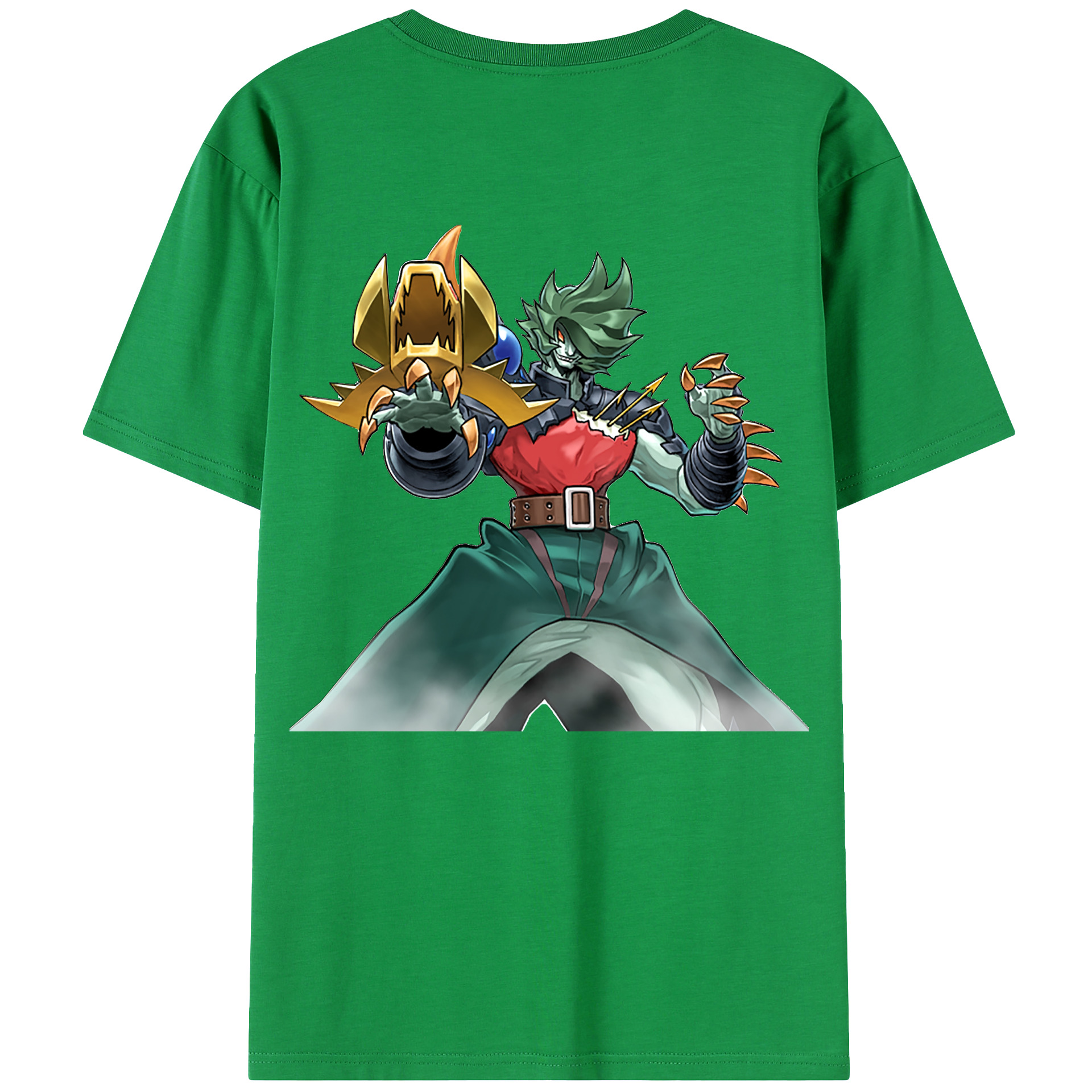 （画像用） 遊☆戯☆王 Yu-Gi-Oh! 綿100％ メンズ半袖Tシャツ（バックプリント） 通気性