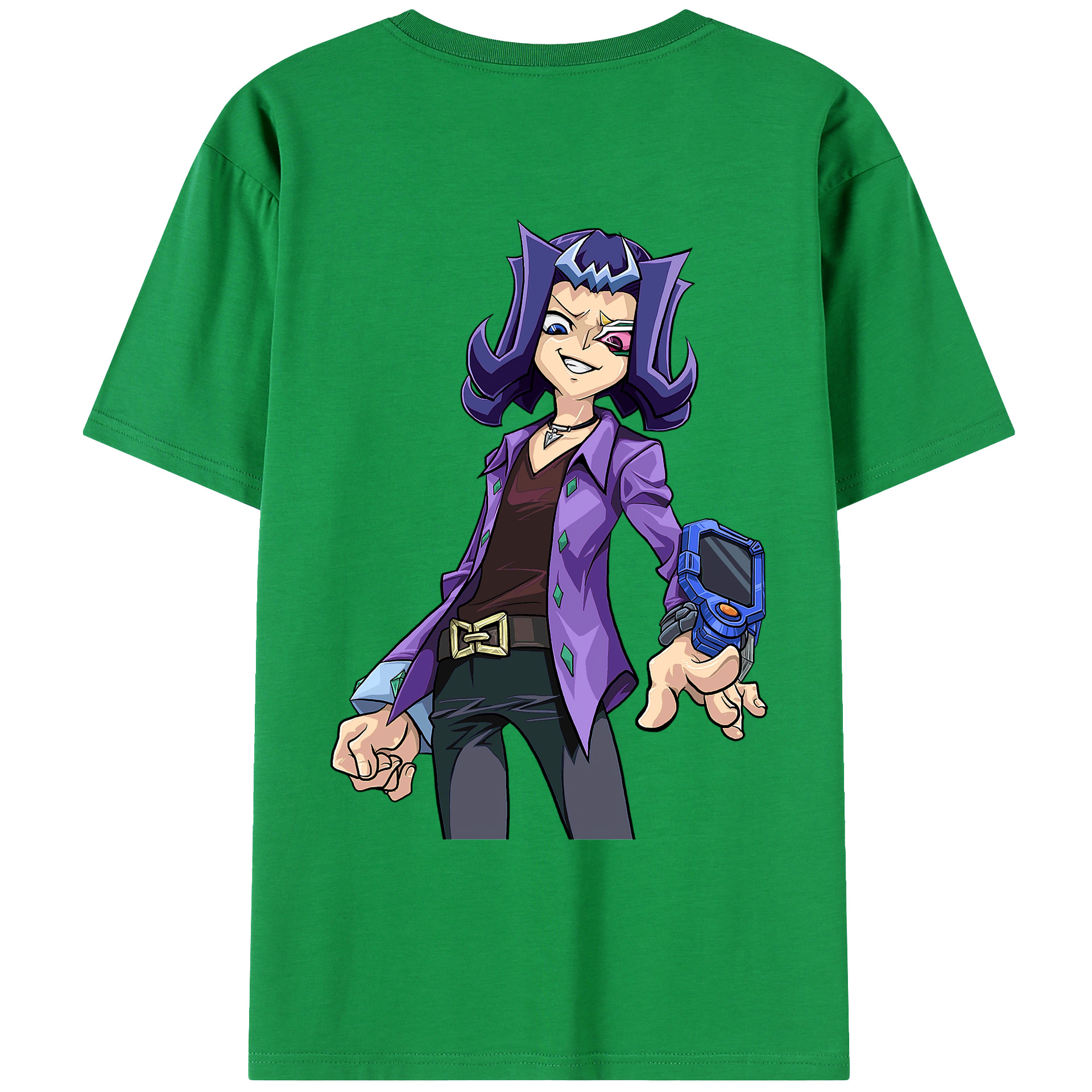 （画像用） 遊☆戯☆王 Yu-Gi-Oh! 綿100％ メンズ半袖Tシャツ（バックプリント） 通気性